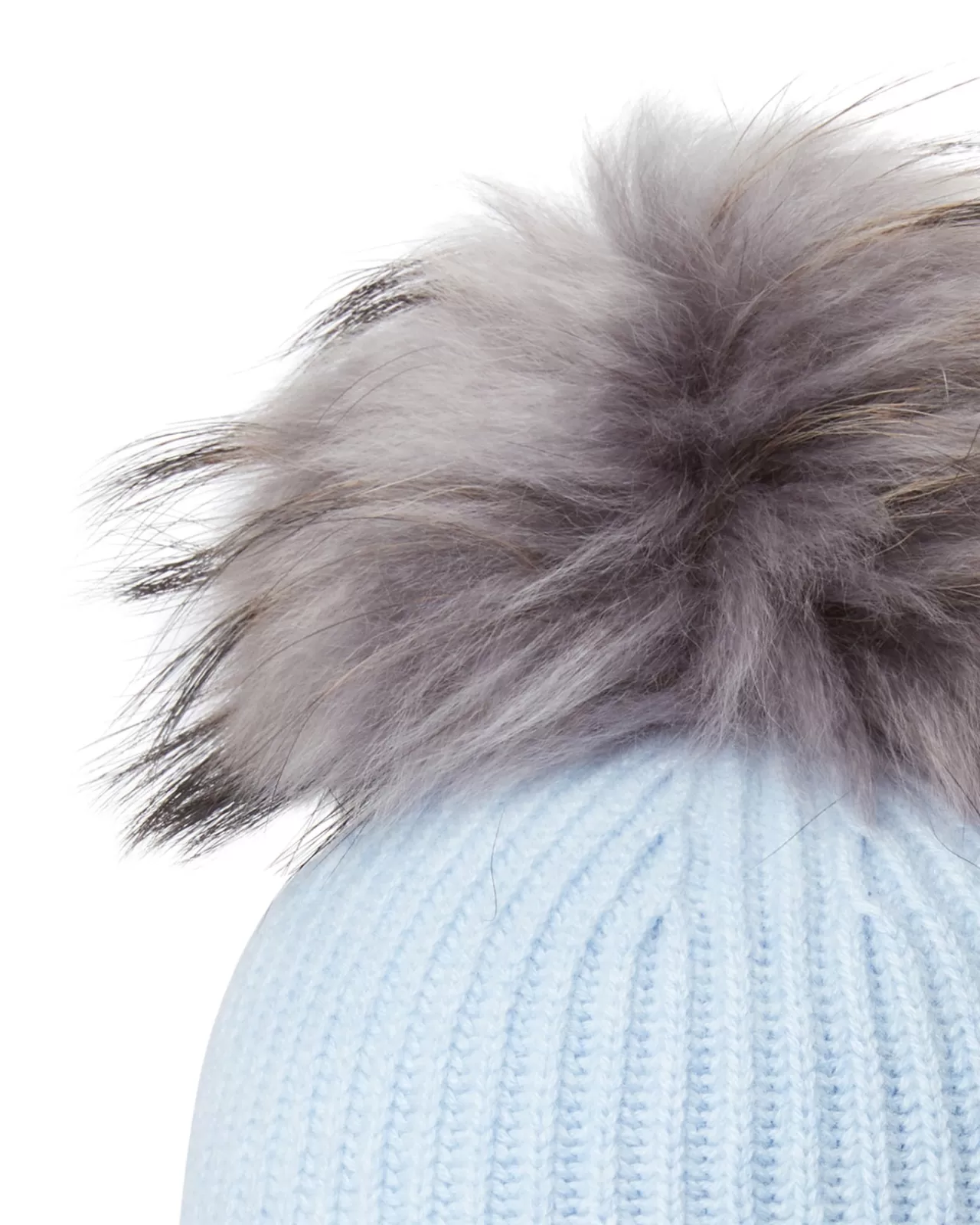 Women N.Peal Hats | Unisex Ribbed Cashmere Hat With Detachable Pom