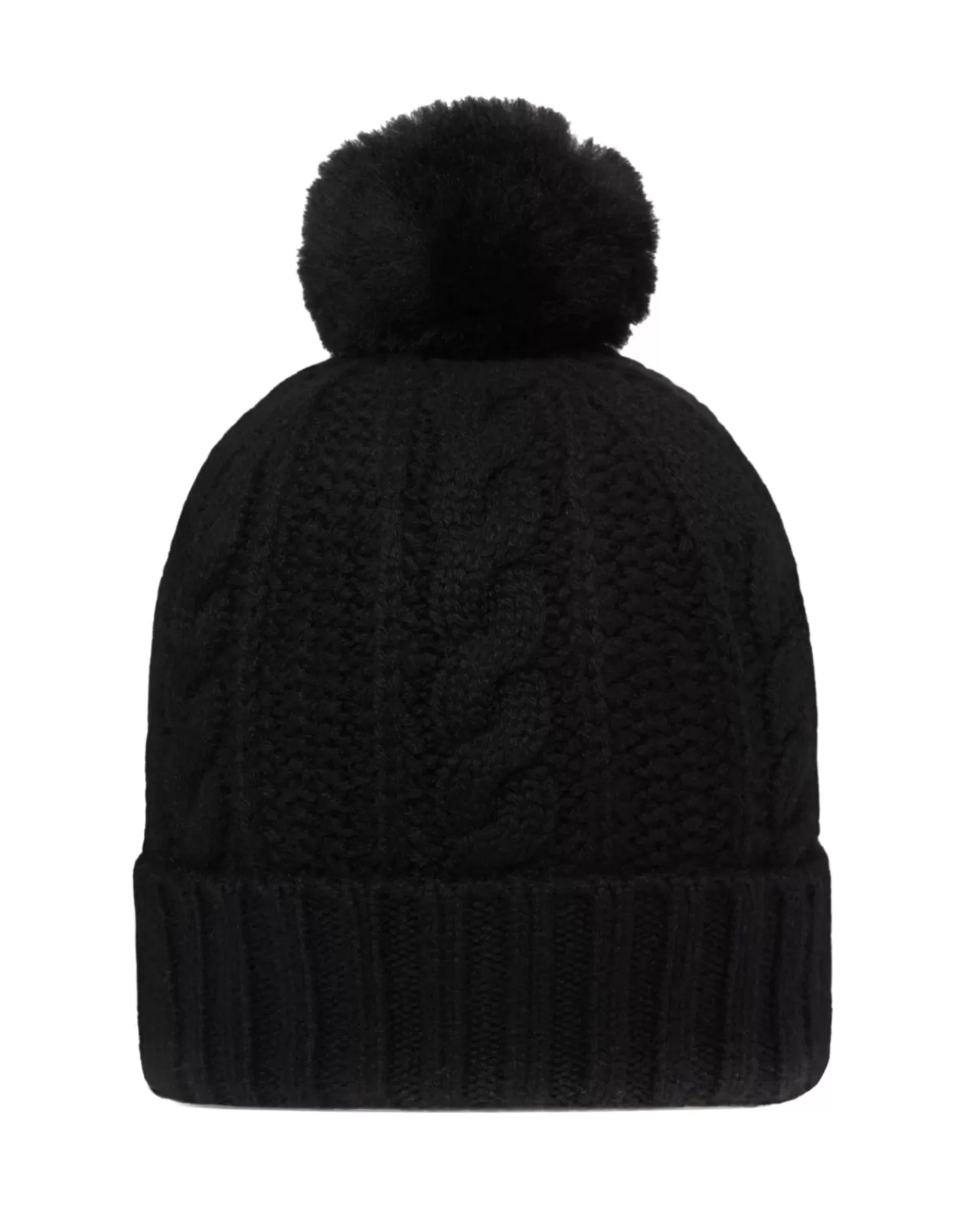 Women N.Peal Hats | Unisex Shearling Pom Cable Hat