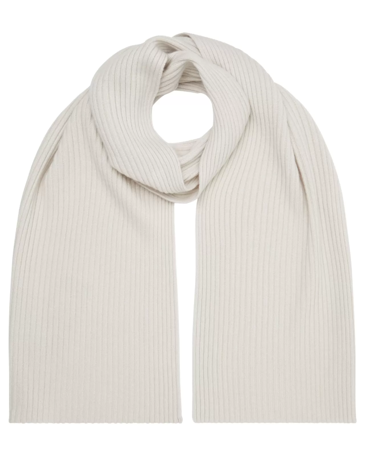 Women N.Peal Cashmere Scarves | Unisex Short Ribbed Cashmere Scarf