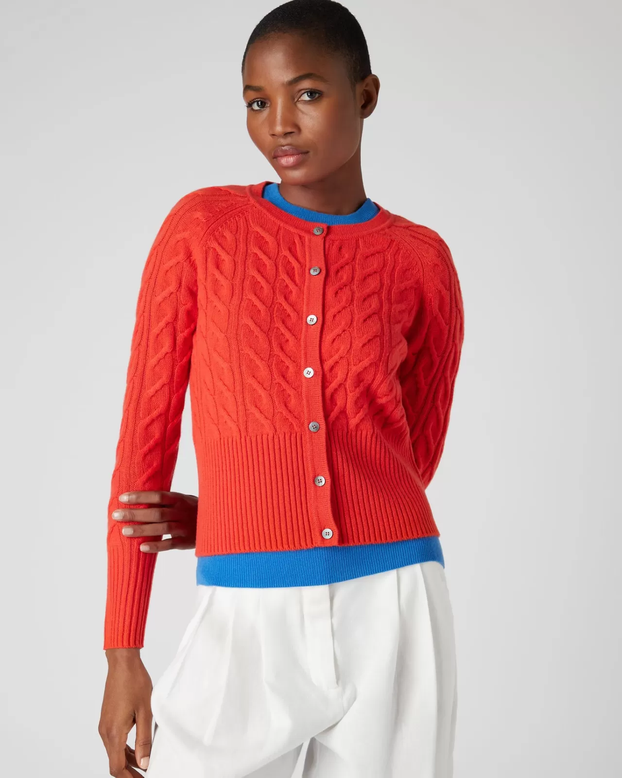 Women N.Peal Cardigans | Women'S Cable Cashmere Cardigan