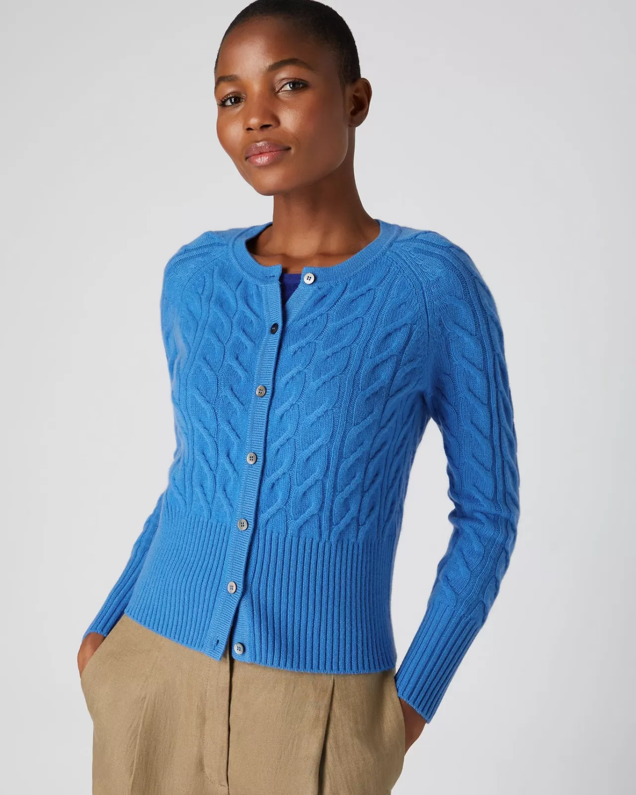 Women N.Peal Cardigans | Women'S Cable Cashmere Cardigan