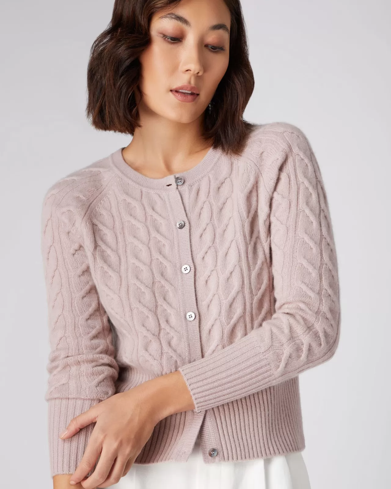 Women N.Peal Cardigans | Women'S Cable Cashmere Cardigan