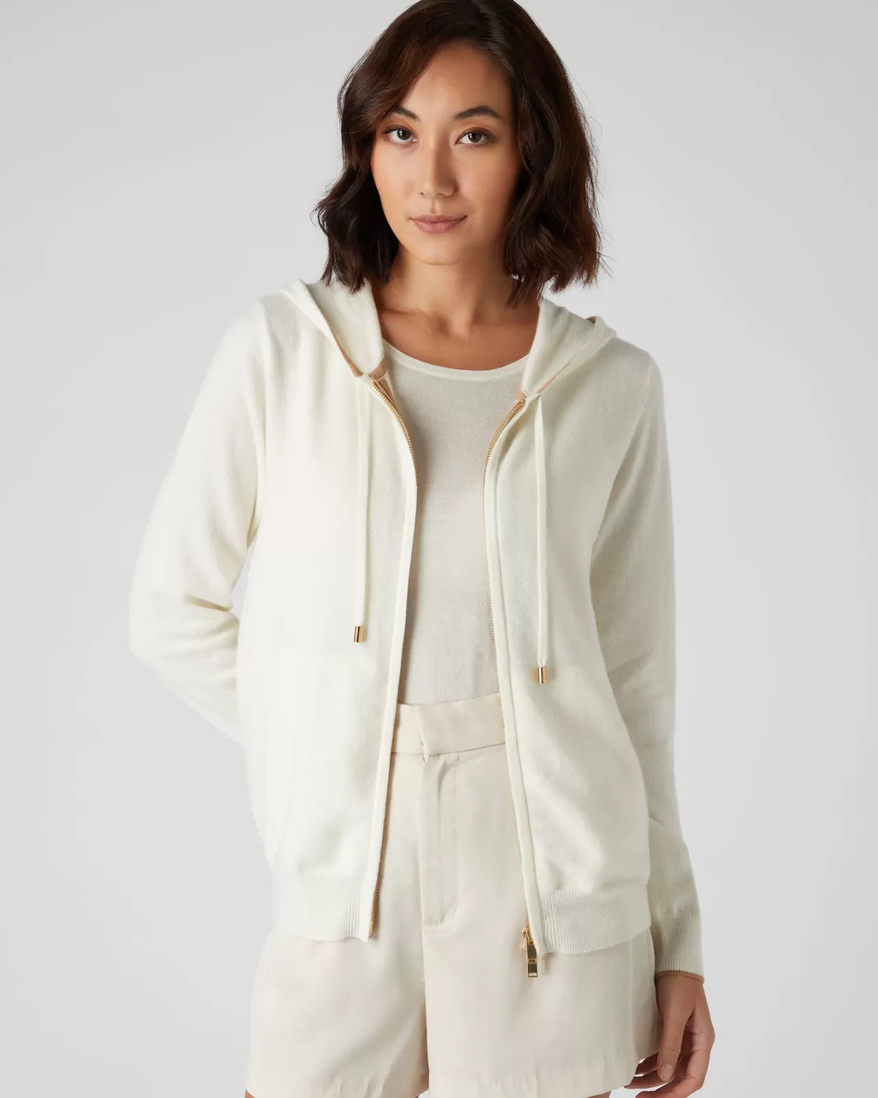 Women N.Peal Half & Full Zip Knitwear | Women'S Cashmere Hoodie