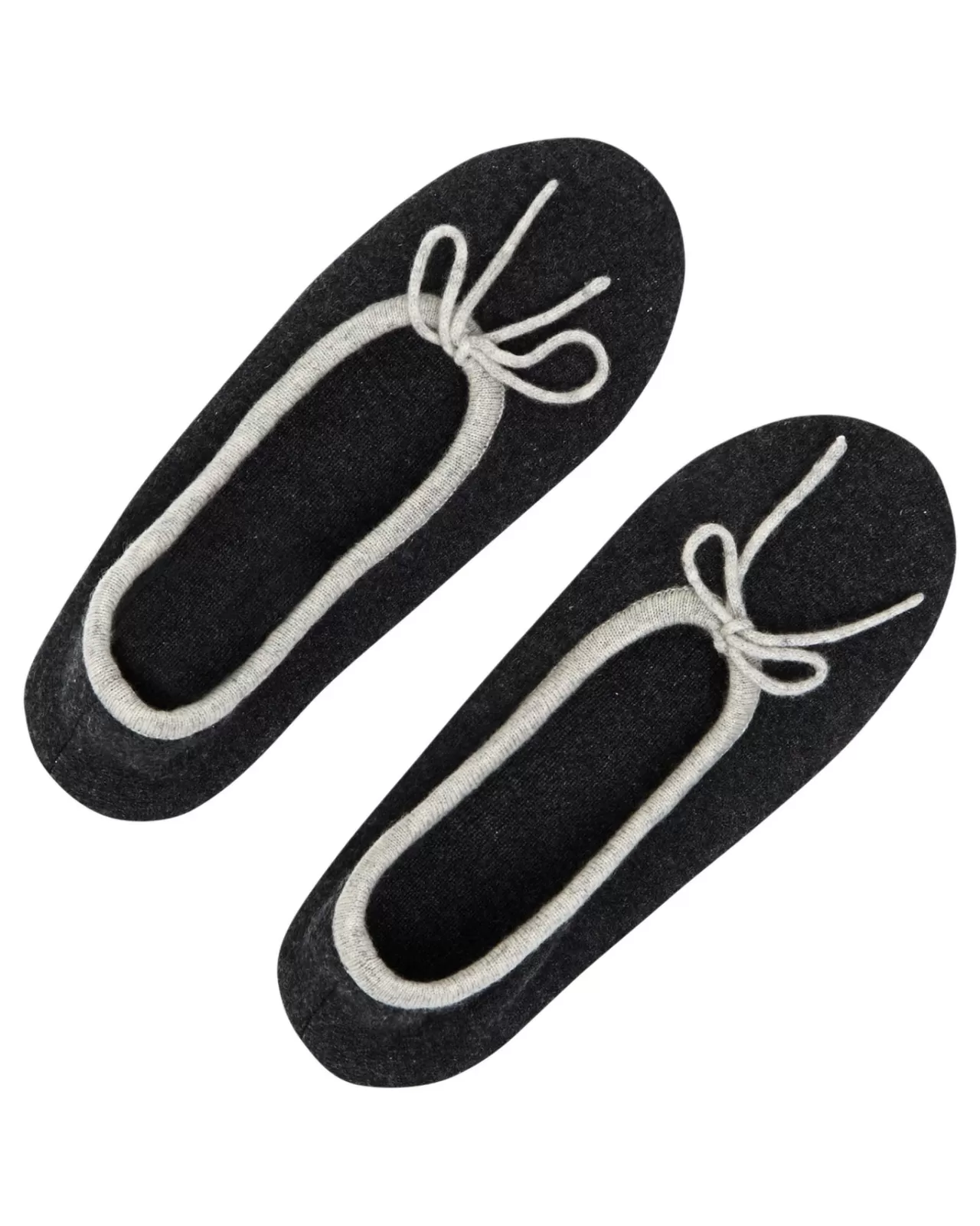 Women N.Peal Slippers & Socks | Women'S Contrast Trim Cashmere Slippers