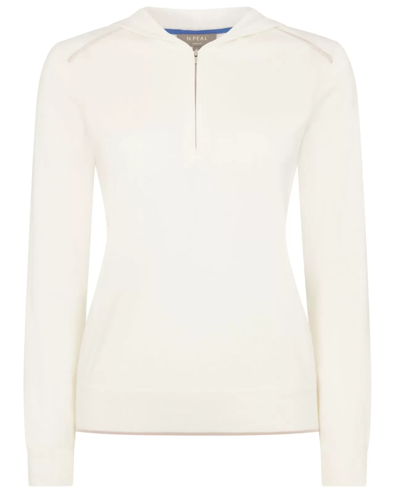 Women N.Peal Half & Full Zip Knitwear | Women'S Cotton Cashmere Hoodie