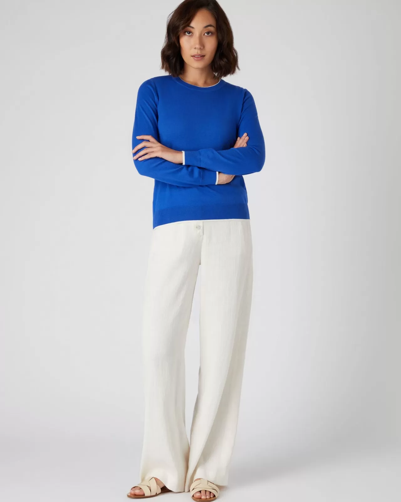 Women N.Peal Round Necks | Women'S Cotton Cashmere Jumper