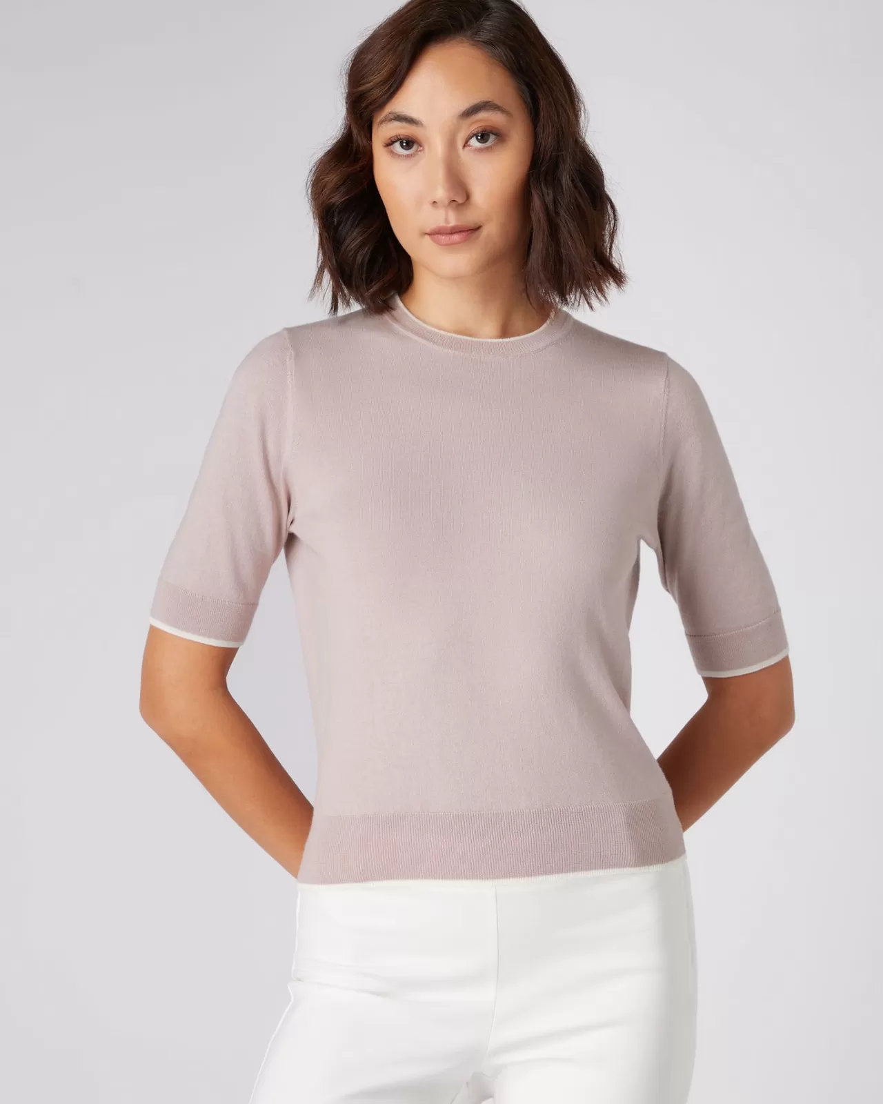 Women N.Peal Tops & T-Shirts | Women'S Cotton Cashmere T Shirt