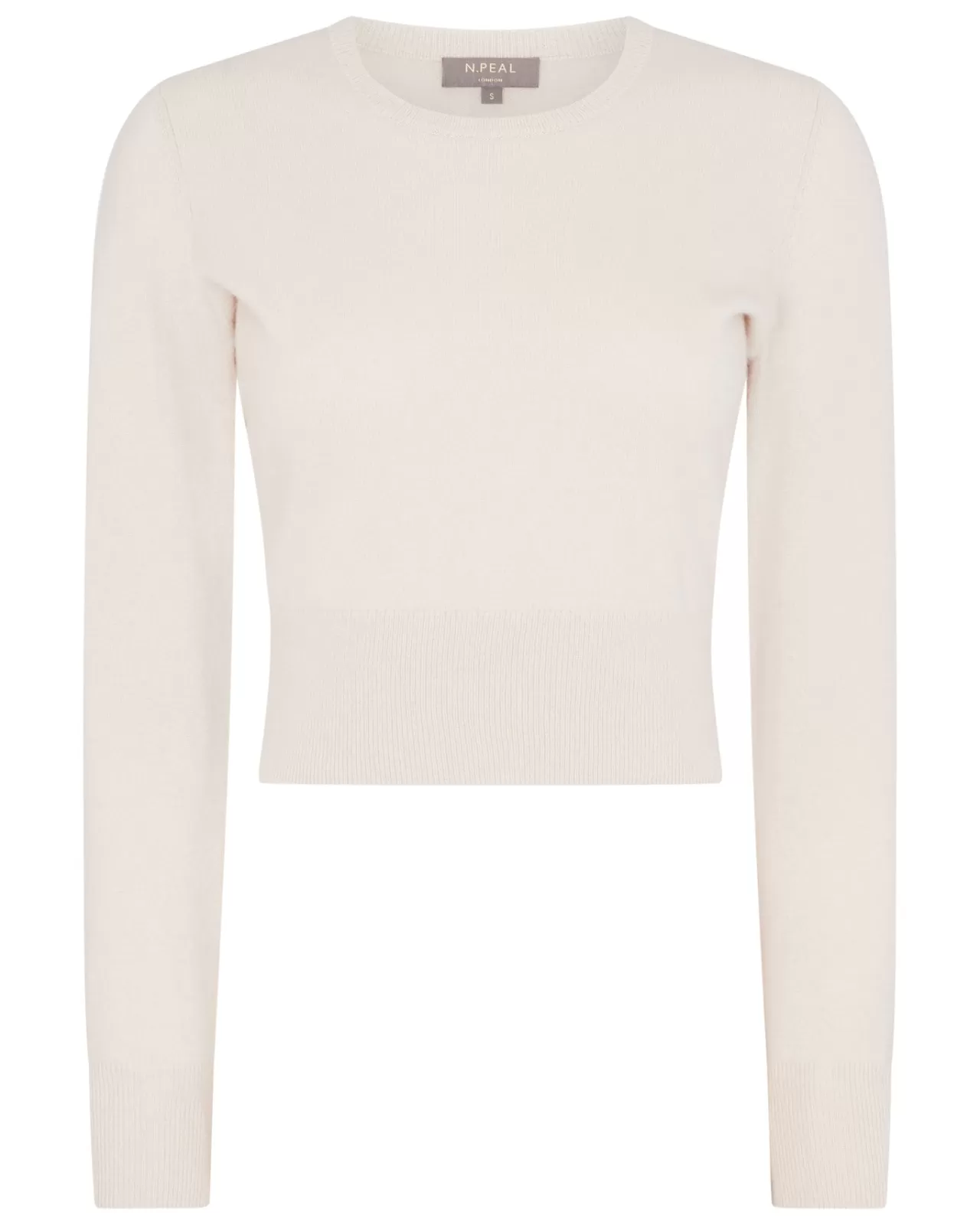 Women N.Peal Round Necks | Women'S Crop Round Neck Cashmere Jumper