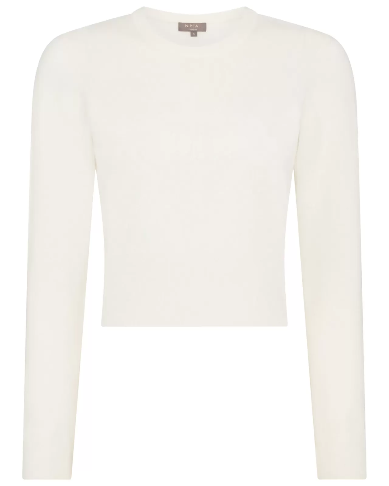 Women N.Peal Round Necks | Women'S Crop Round Neck Cashmere Jumper