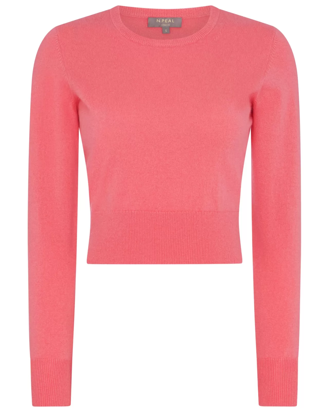 Women N.Peal Round Necks | Women'S Crop Round Neck Cashmere Jumper