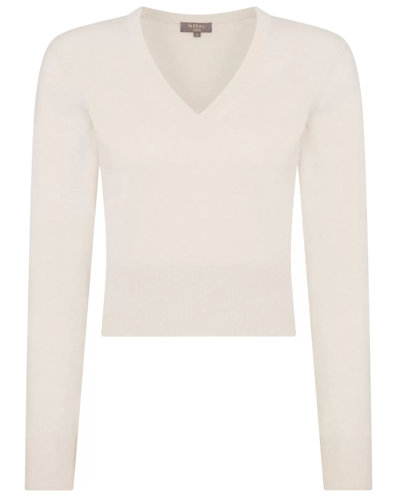 Women N.Peal V Necks | Women'S Crop V Neck Cashmere Jumper