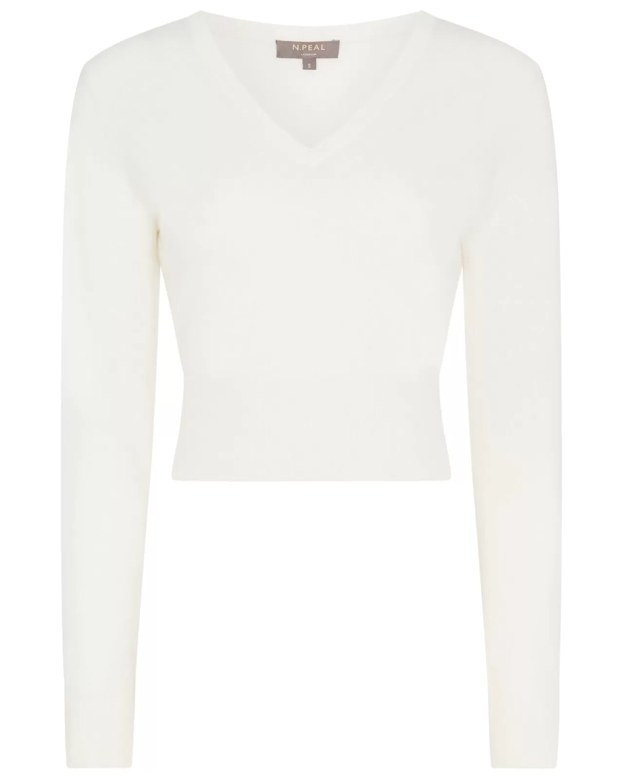 Women N.Peal V Necks | Women'S Crop V Neck Cashmere Jumper