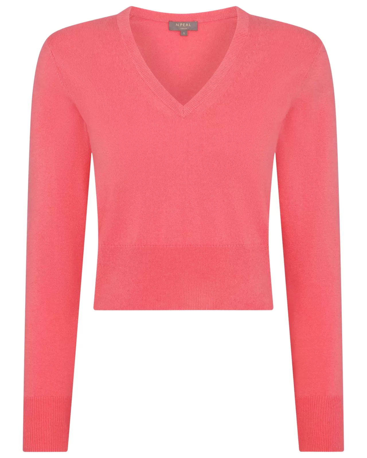 Women N.Peal V Necks | Women'S Crop V Neck Cashmere Jumper