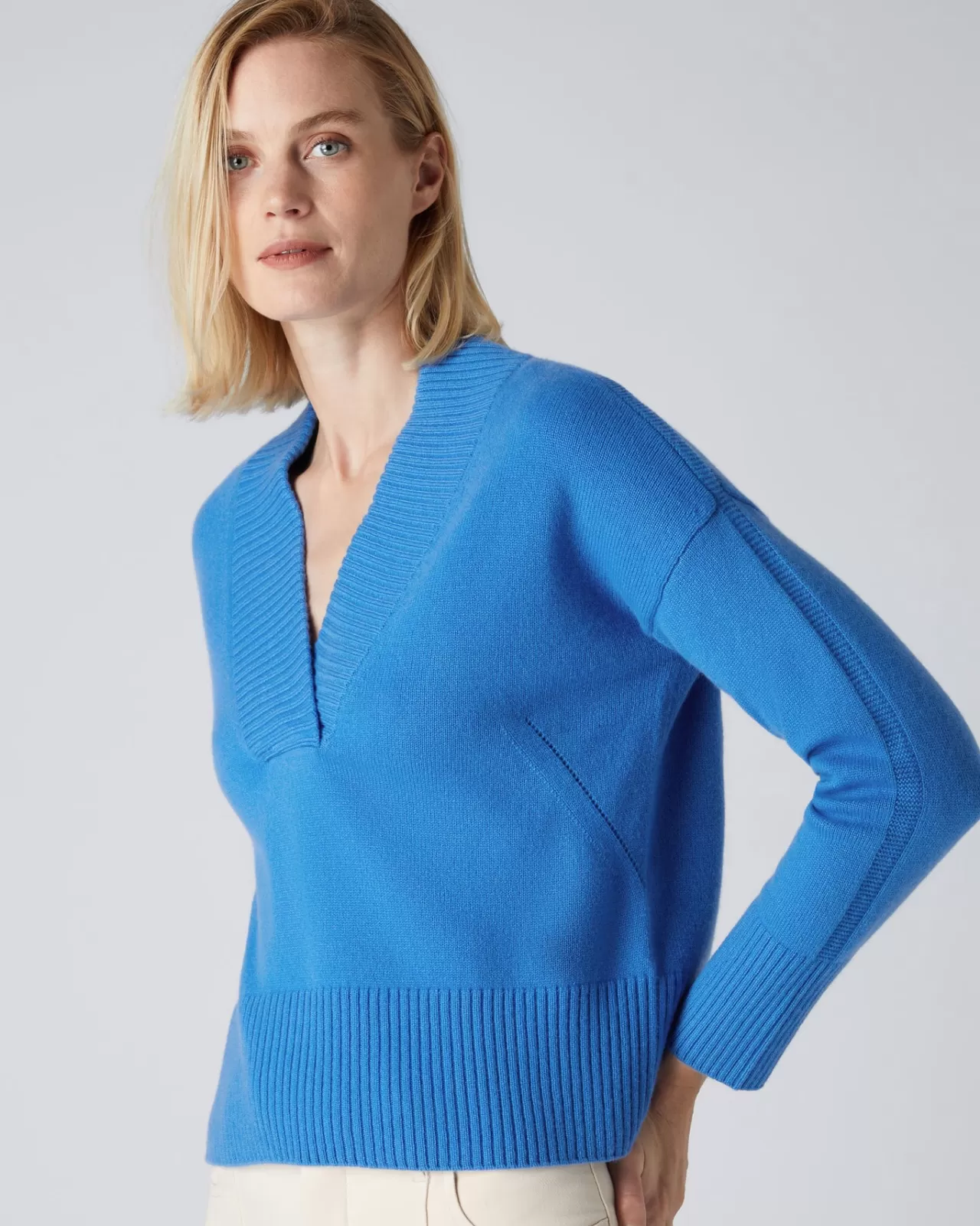 Women N.Peal V Necks | Women'S Deep V Neck Cashmere Jumper