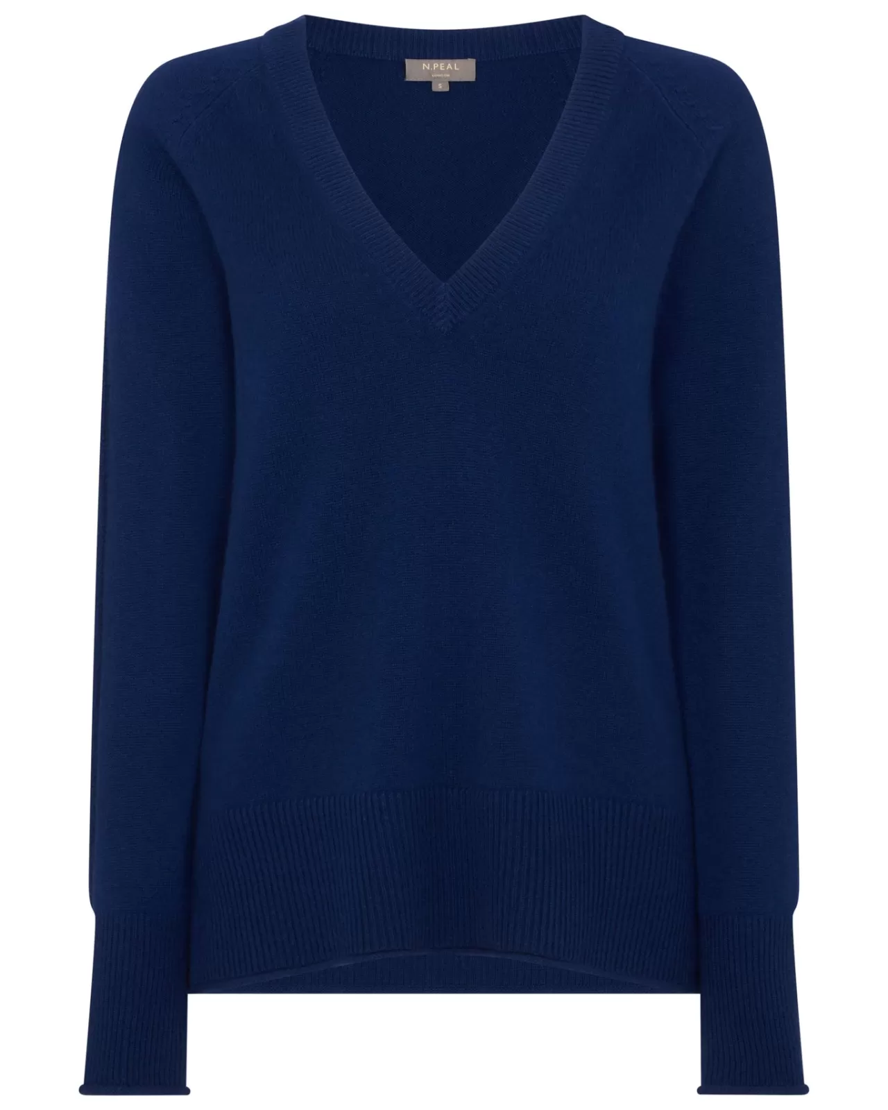 Women N.Peal V Necks | Women'S Deep V Neck Longline Cashmere Jumper