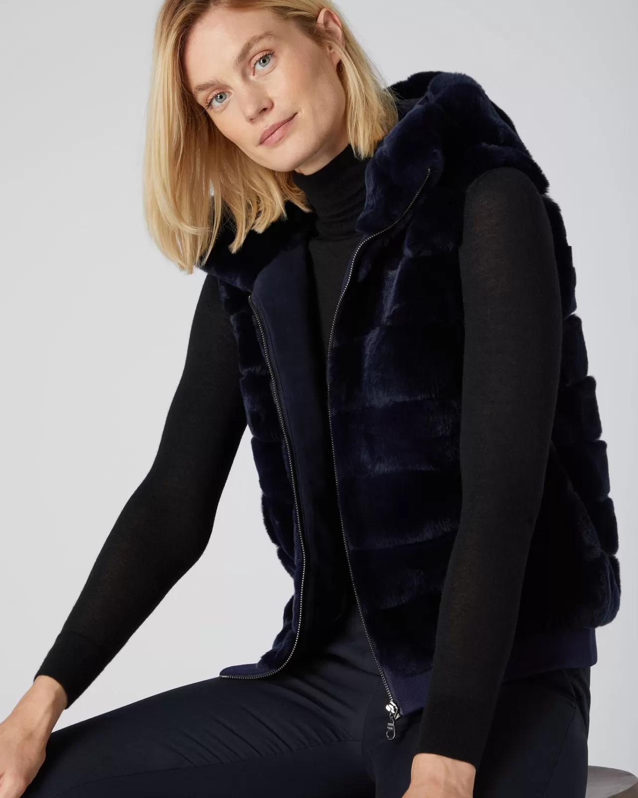 Women N.Peal Coats & Jackets | Women'S Detachable Sleeve Rex Jacket