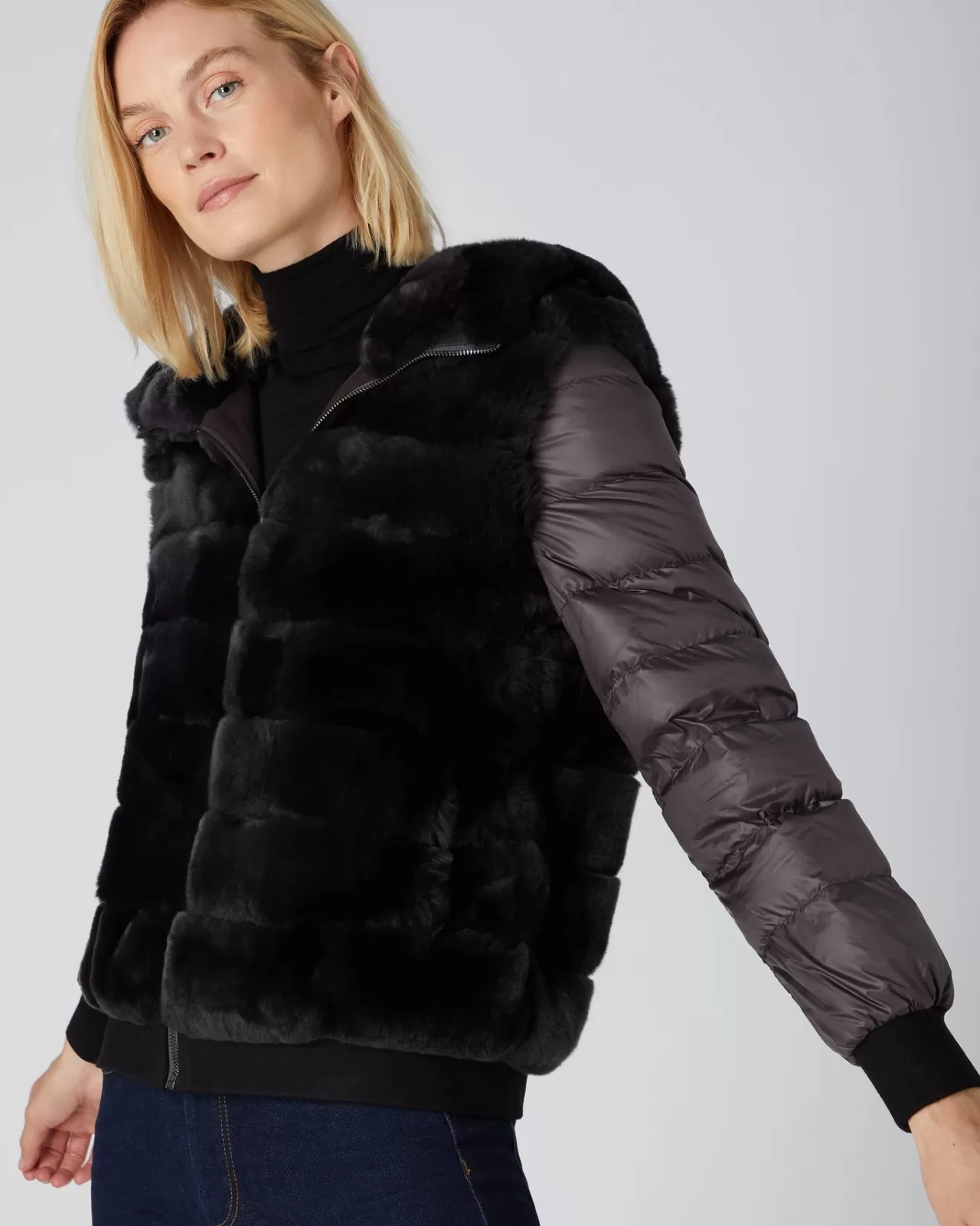 Women N.Peal Coats & Jackets | Women'S Detachable Sleeve Rex Jacket