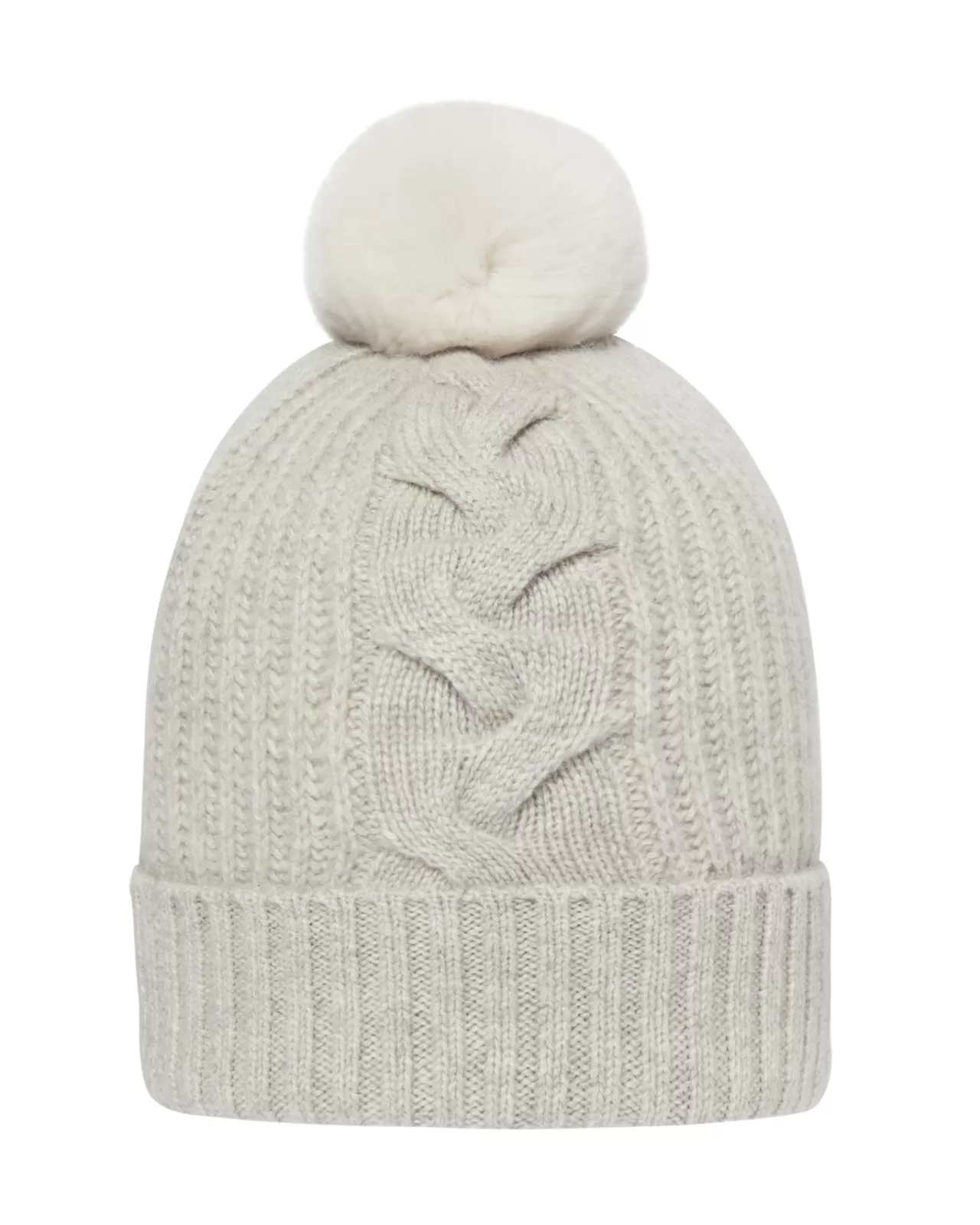 Women N.Peal Hats | Women'S Fur Bobble Cable Hat