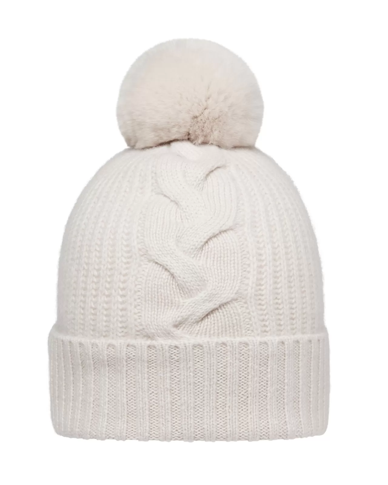 Women N.Peal Hats | Women'S Fur Bobble Cable Hat