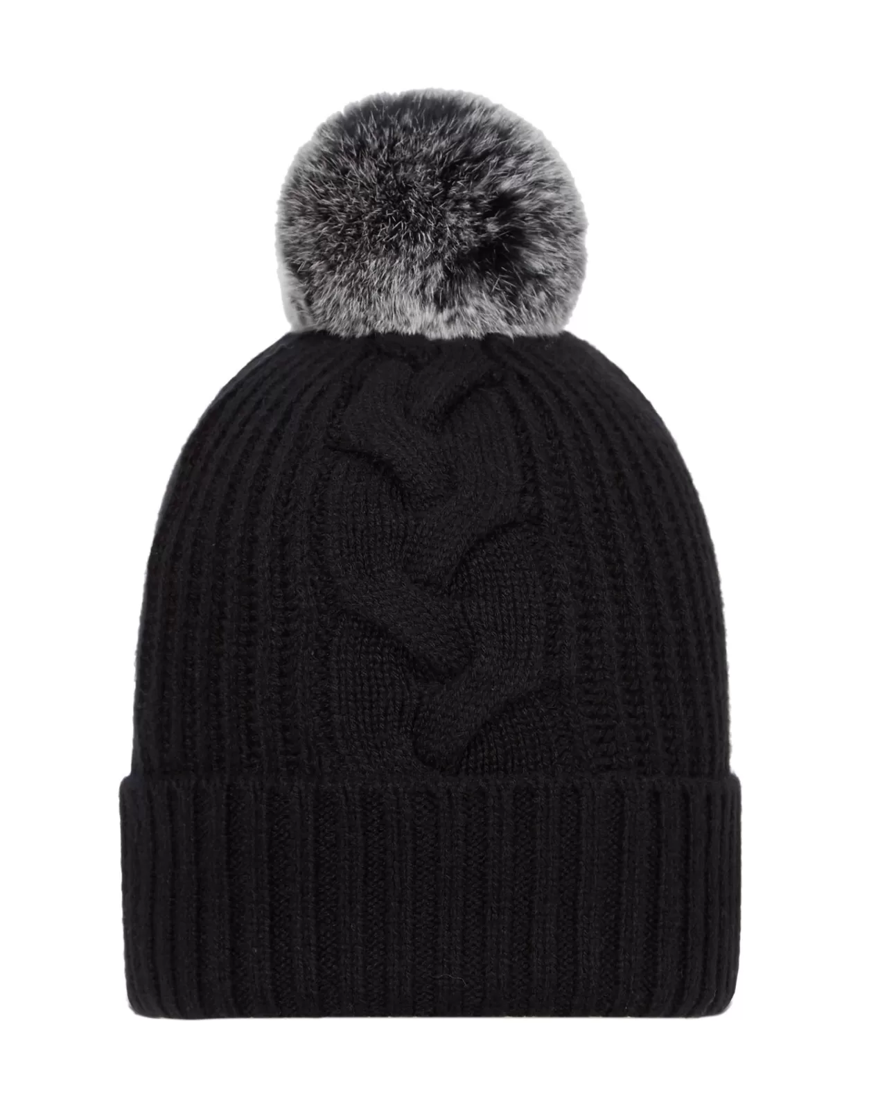 Women N.Peal Hats | Women'S Fur Bobble Cable Hat