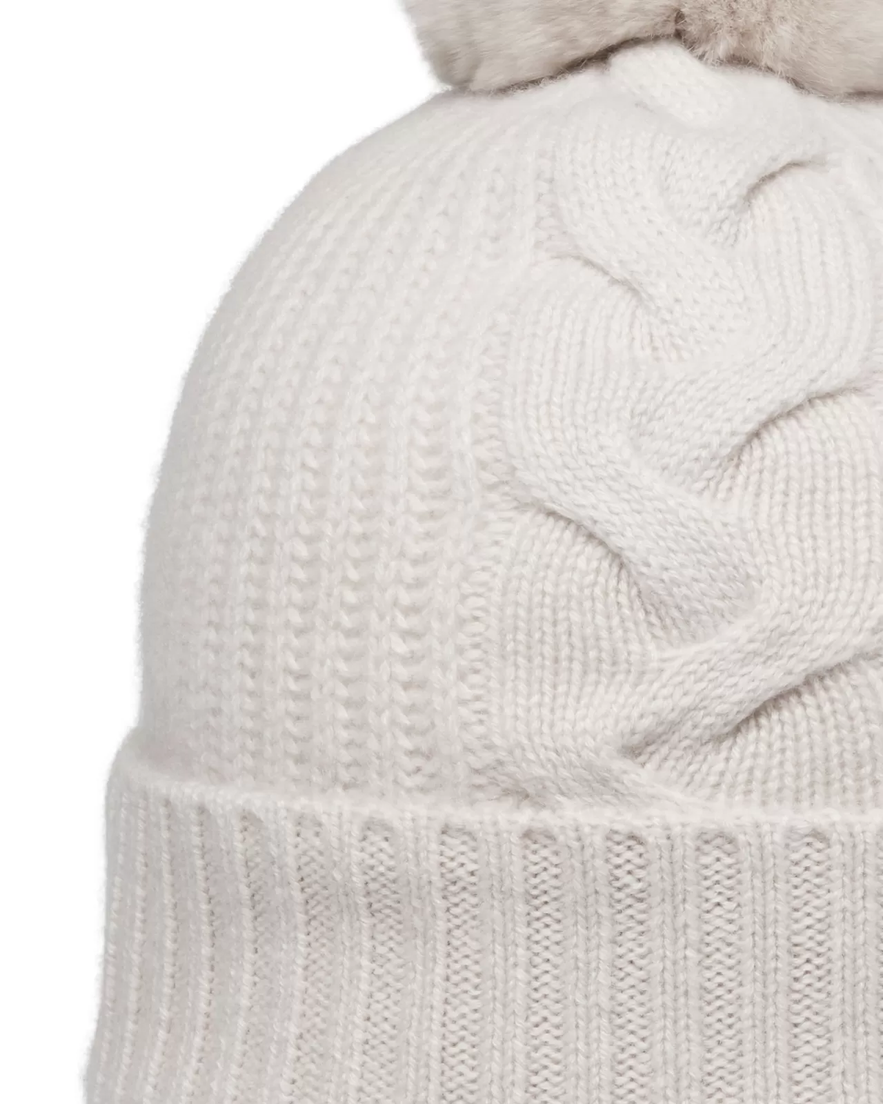 Women N.Peal Hats | Women'S Fur Bobble Cable Hat