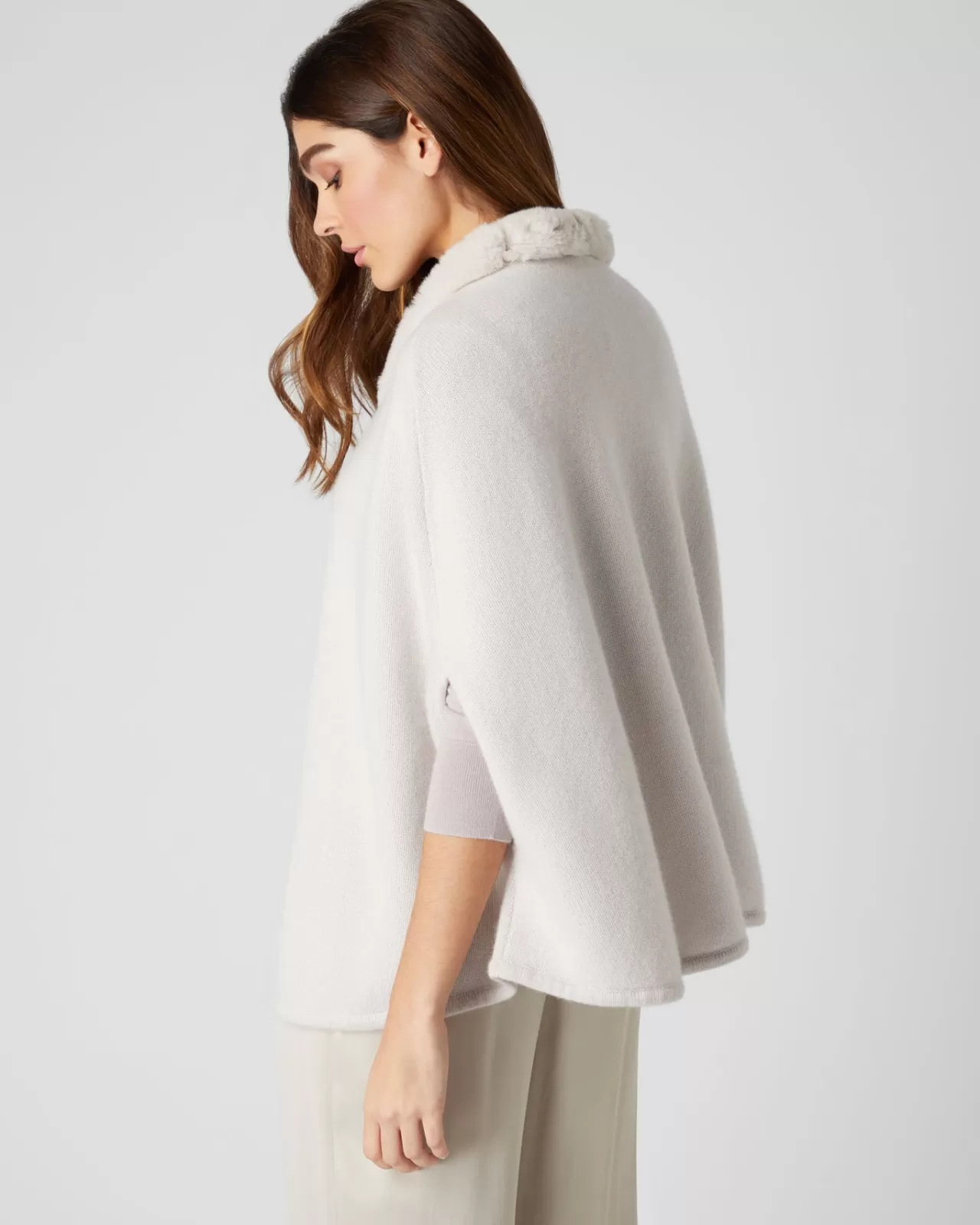 Women N.Peal Capes & Ponchos | Women'S Fur Collar Poncho