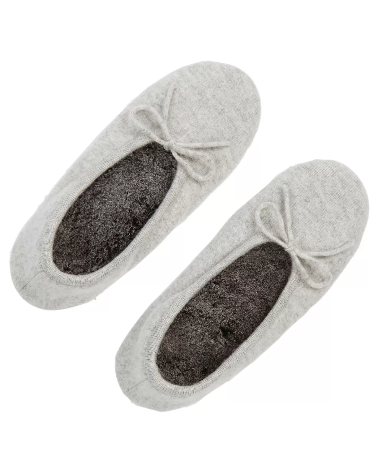 Women N.Peal Slippers & Socks | Women'S Fur Lined Cashmere Slippers