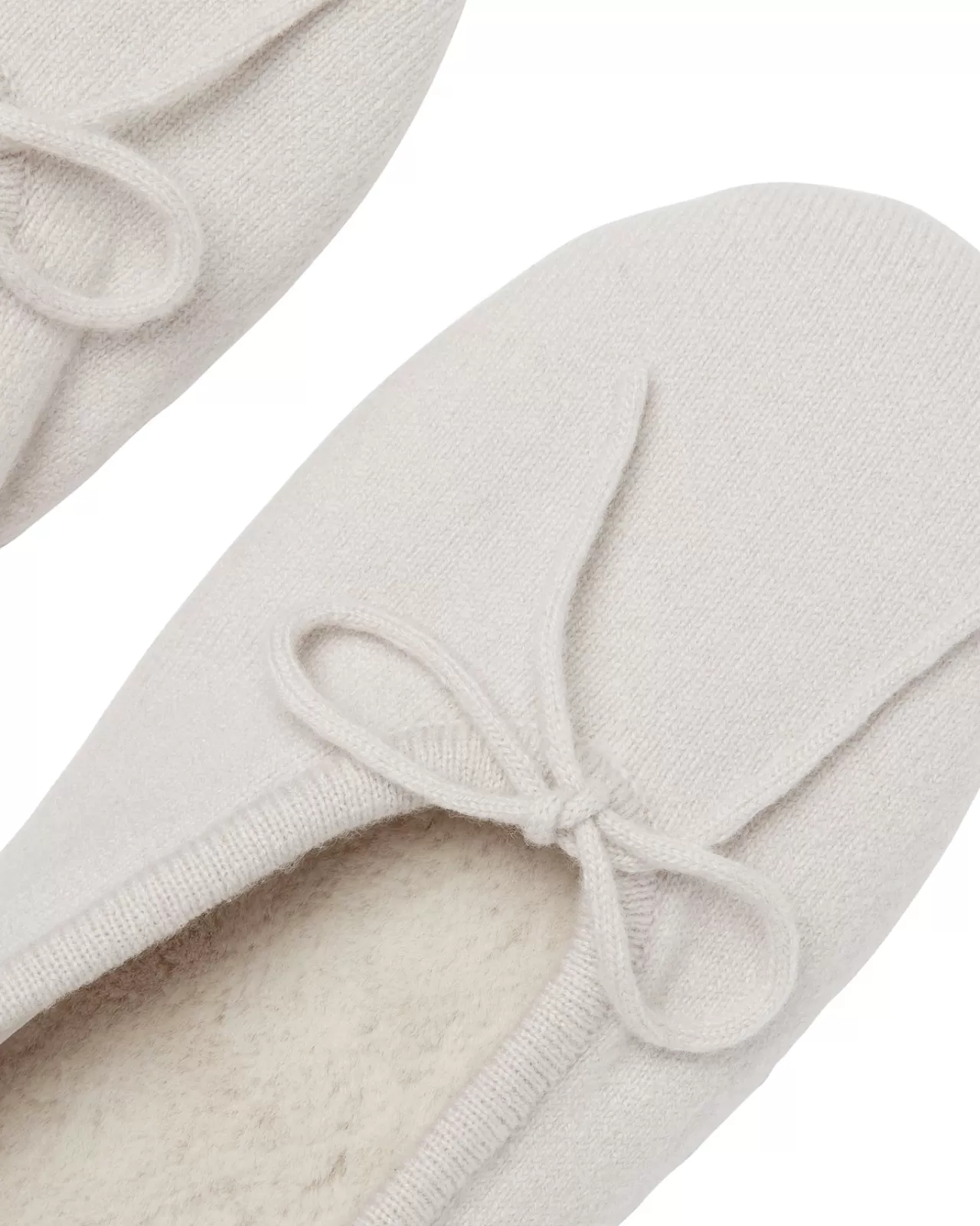 Women N.Peal Slippers & Socks | Women'S Fur Lined Cashmere Slippers