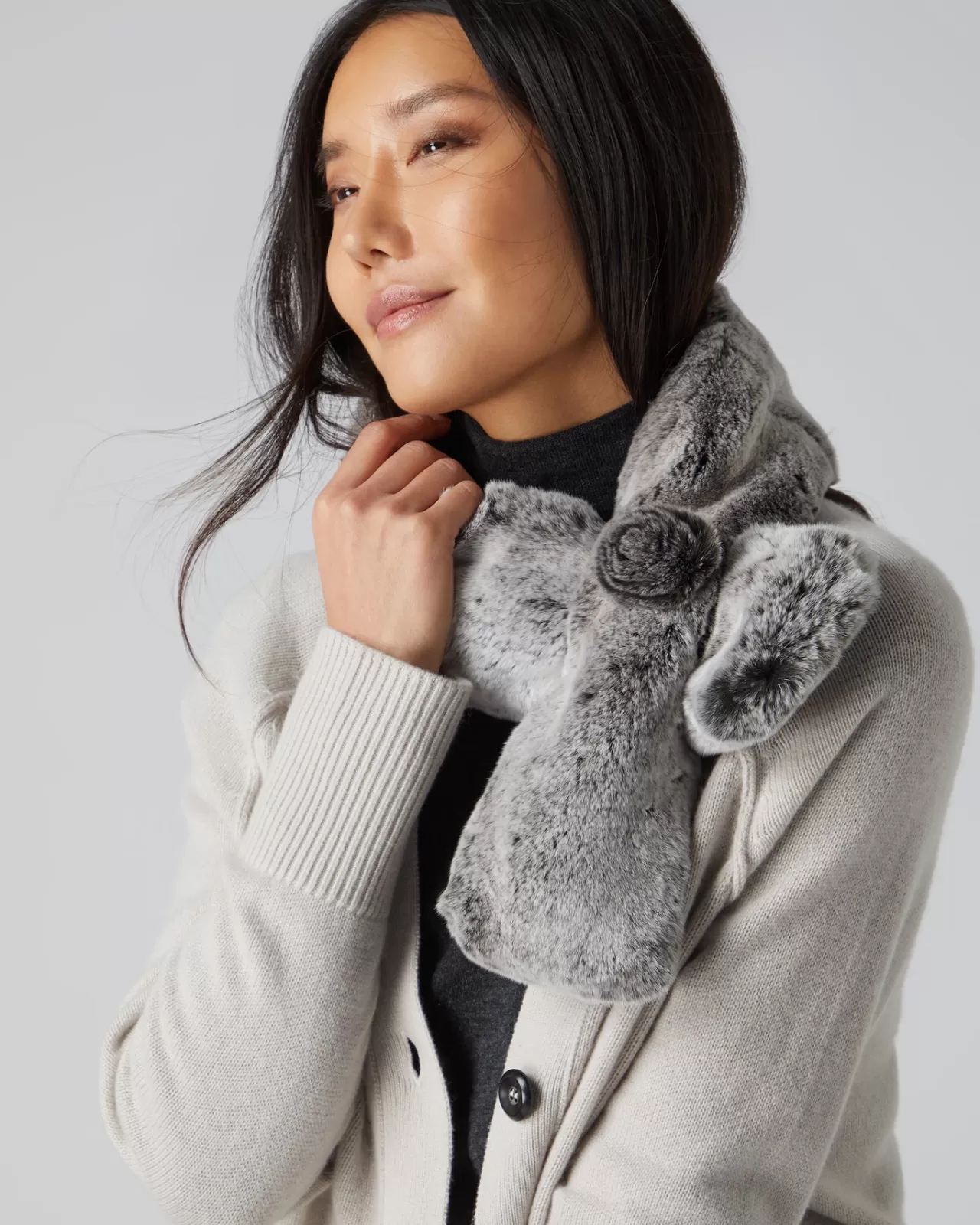 Women N.Peal Cashmere Scarves | Women'S Fur Neck Warmer