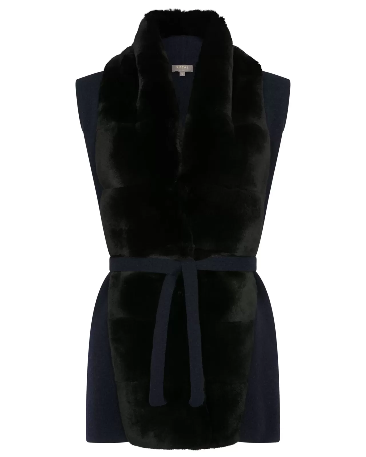 Women N.Peal Coats & Jackets | Women'S Fur Placket Milano Cashmere Gilet