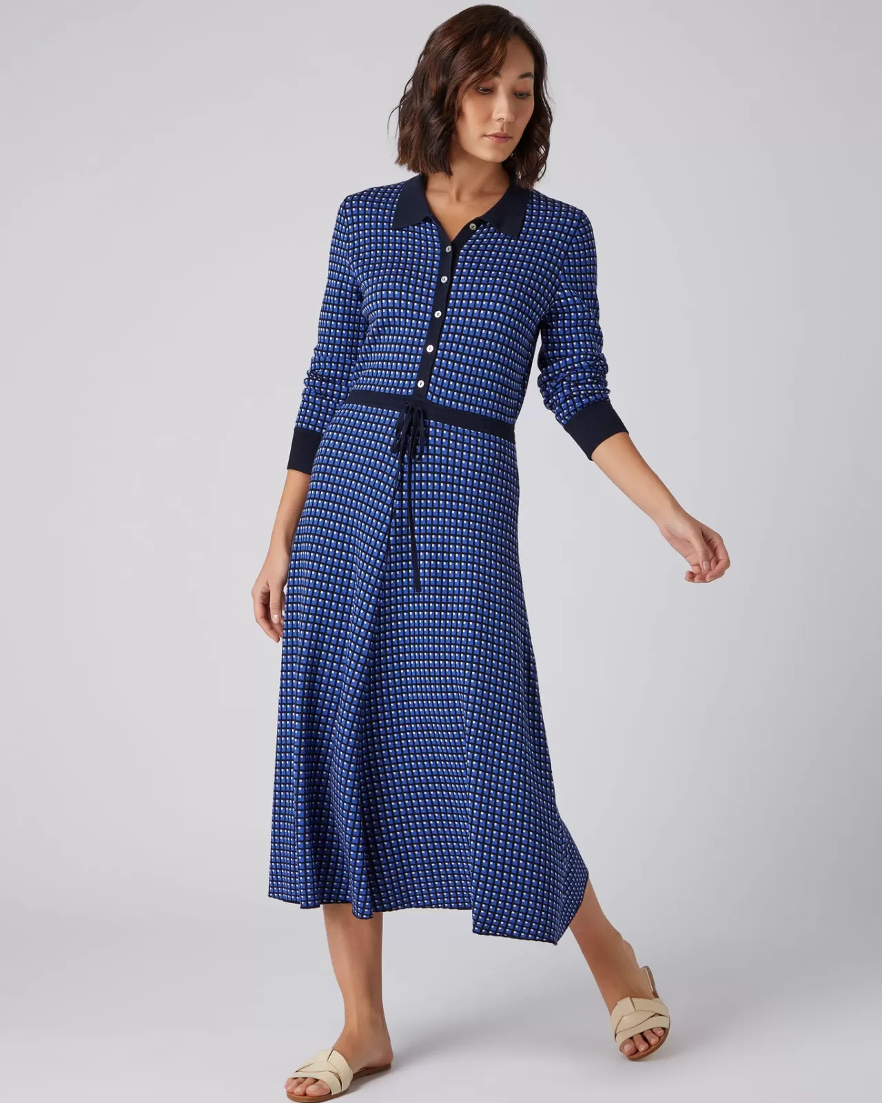 Women N.Peal Dresses & Skirts | Women'S Geometric Knit Dress