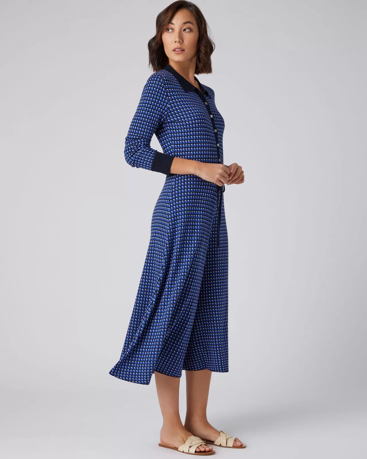 Women N.Peal Dresses & Skirts | Women'S Geometric Knit Dress