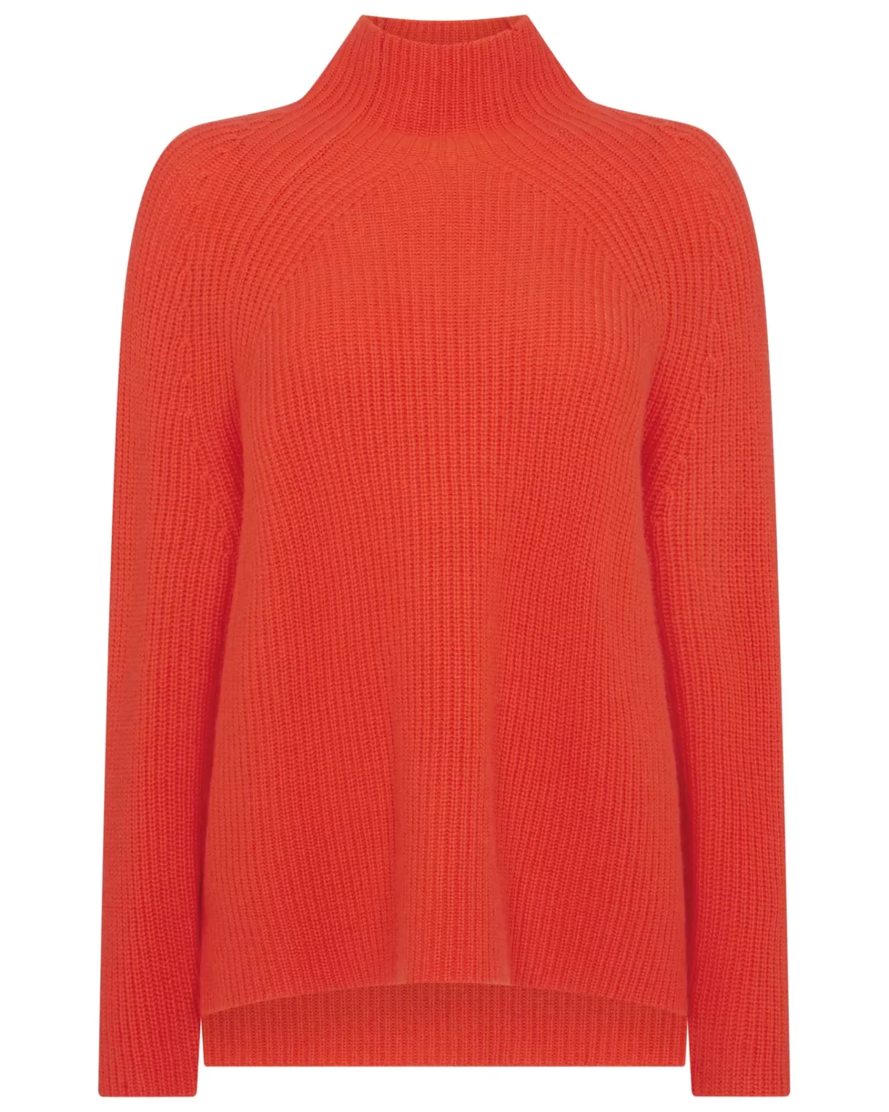 Women N.Peal Roll Necks | Women'S High Neck Ribbed Cashmere Jumper