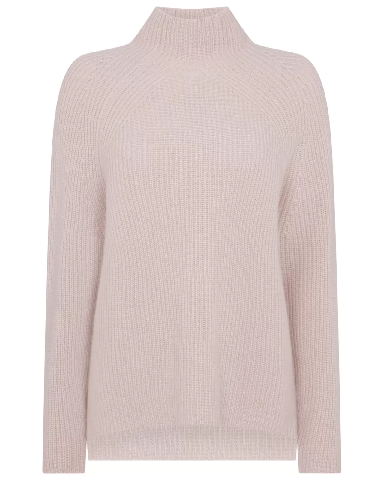 Women N.Peal Roll Necks | Women'S High Neck Ribbed Cashmere Jumper