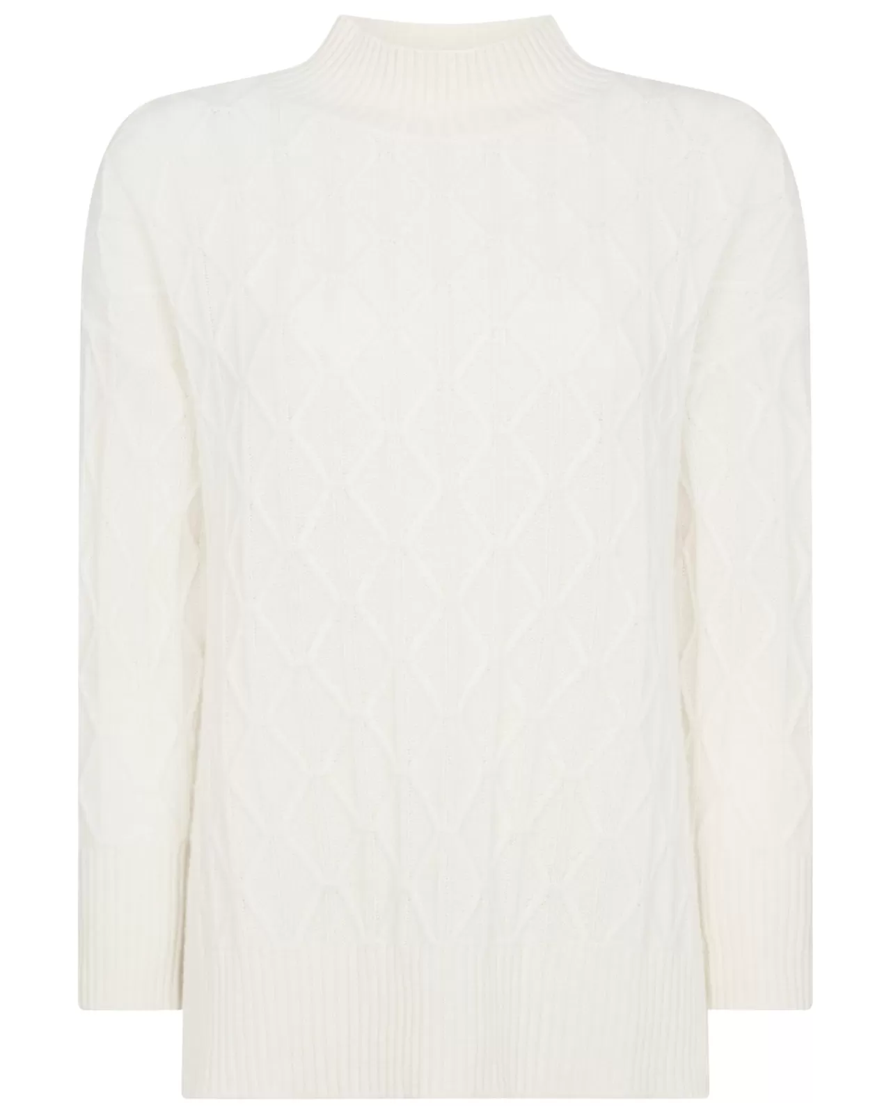 Women N.Peal Roll Necks | Women'S Longline Cable Cashmere Jumper