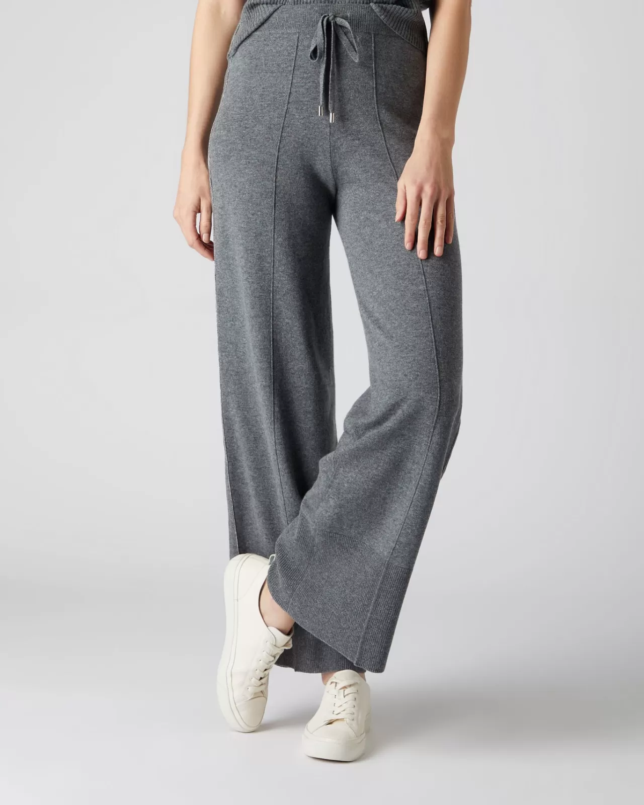 Women N.Peal Leggings & Trousers | Women'S Metal Trim Cashmere Trouser