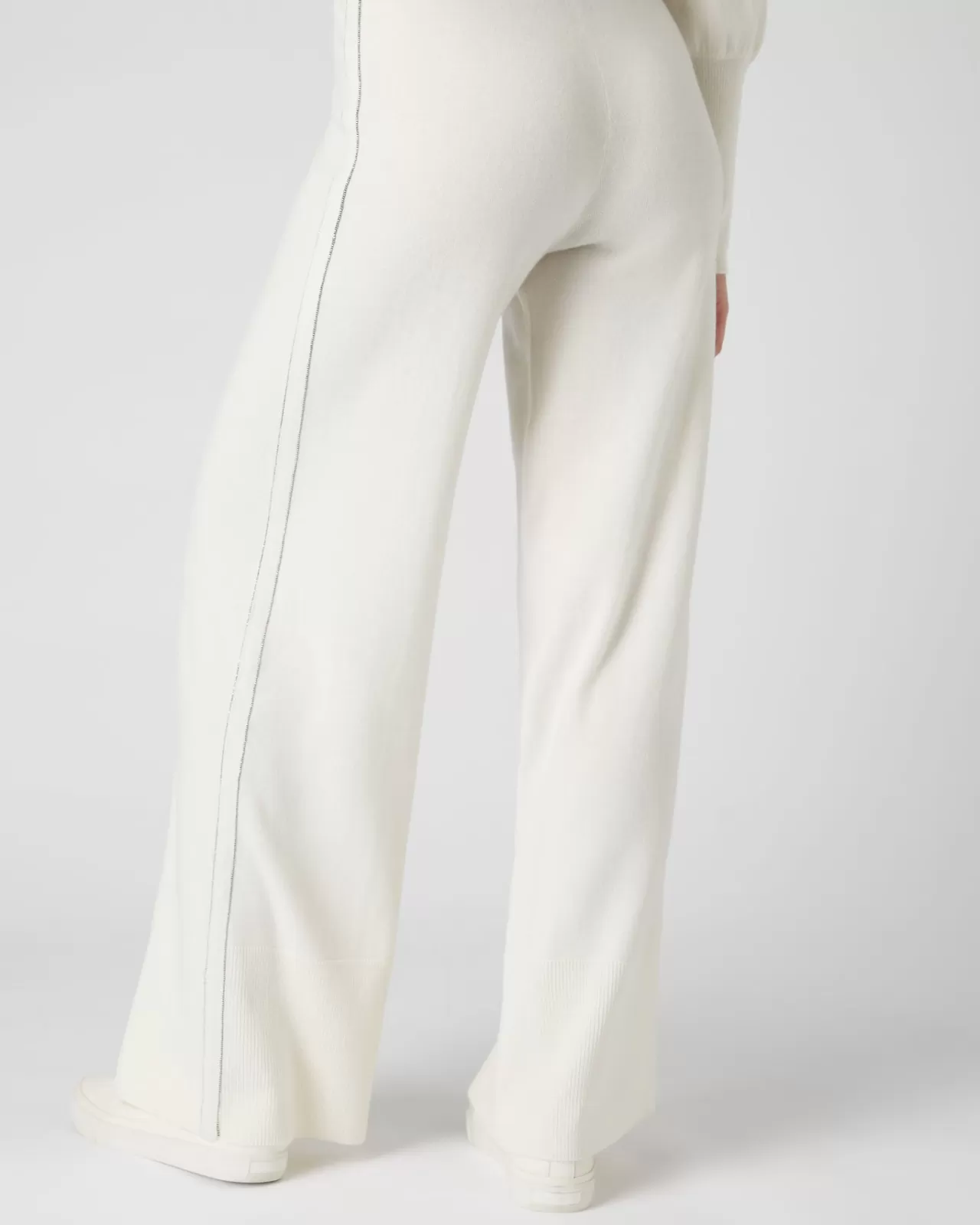 Women N.Peal Leggings & Trousers | Women'S Metal Trim Cashmere Trouser