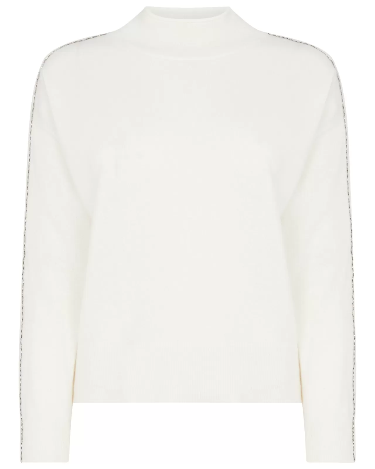 Women N.Peal Roll Necks | Women'S Metal Trim Crop Cashmere Jumper