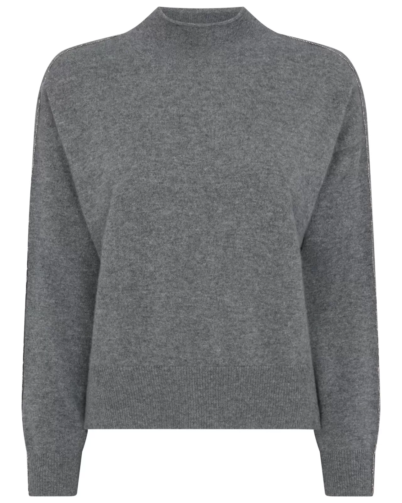 Women N.Peal Roll Necks | Women'S Metal Trim Crop Cashmere Jumper