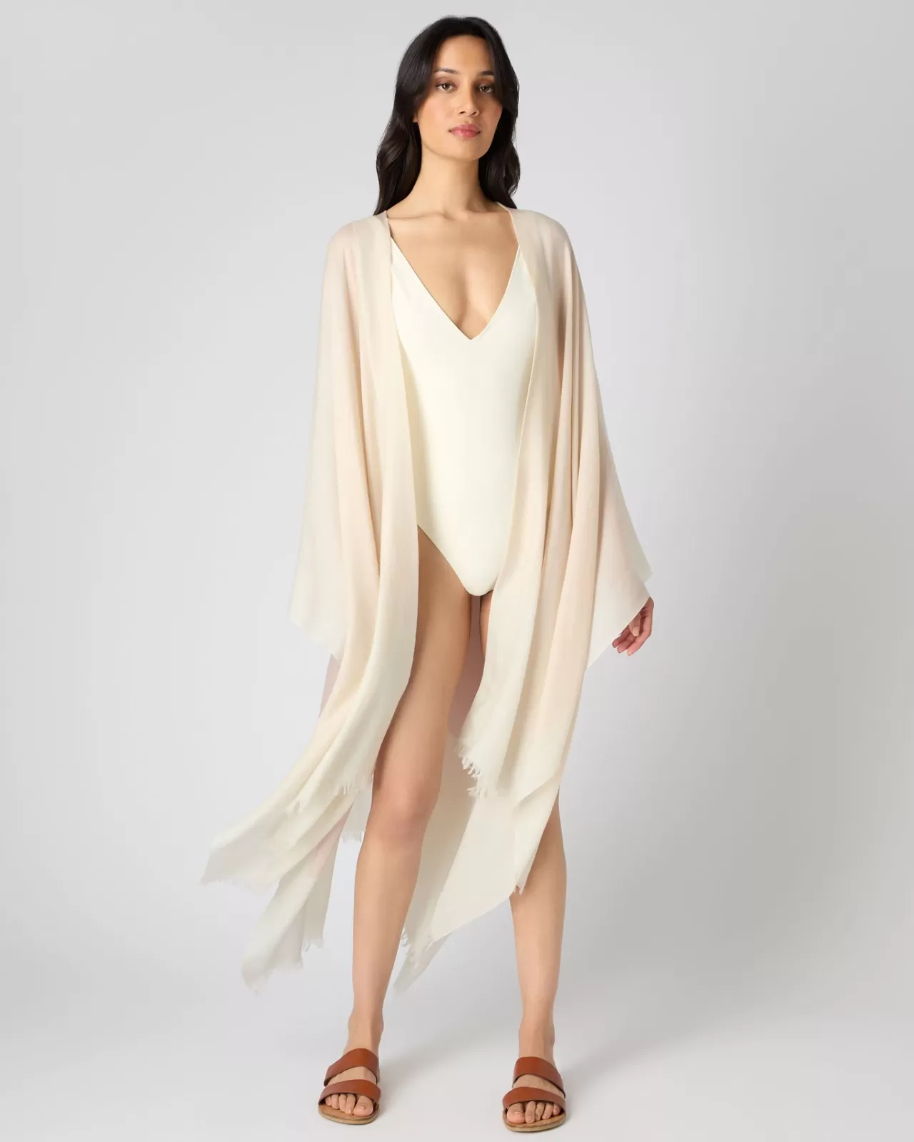 Women N.Peal Capes & Ponchos | Women'S Ombre Cashmere Cover Up