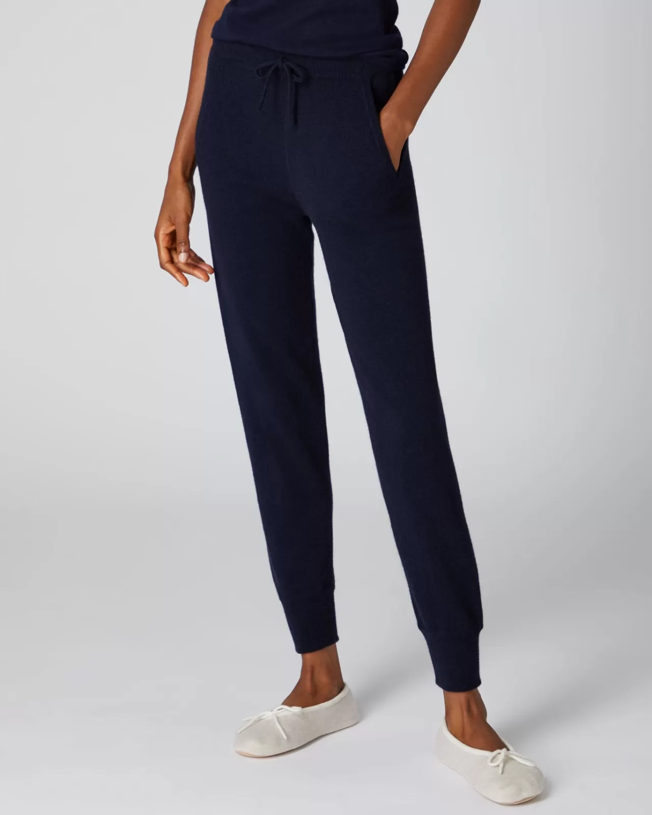 Women N.Peal Leggings & Trousers | Women'S Plain Cashmere Lounge Trousers