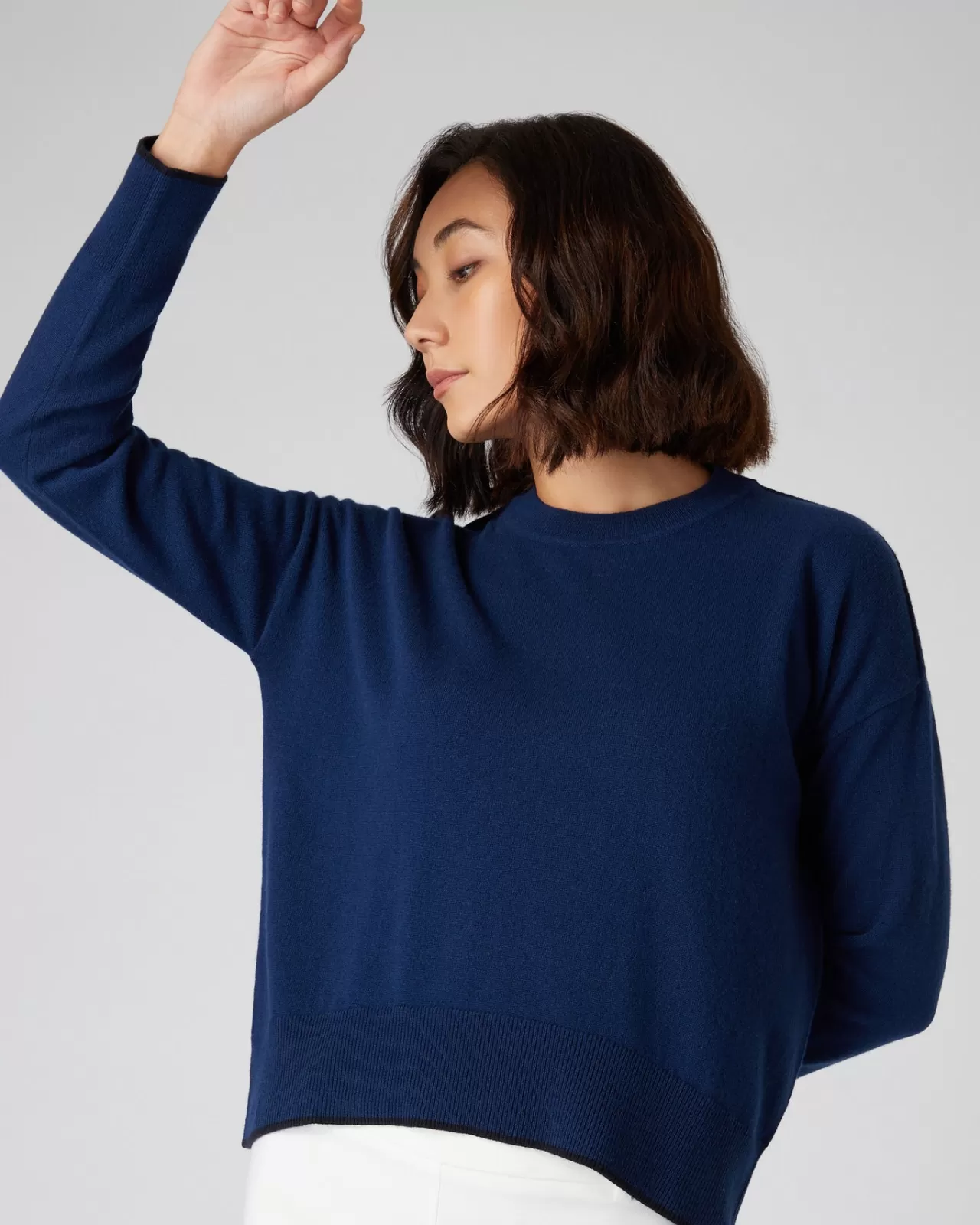 Women N.Peal Round Necks | Women'S Relaxed Crew Neck Cashmere Jumper