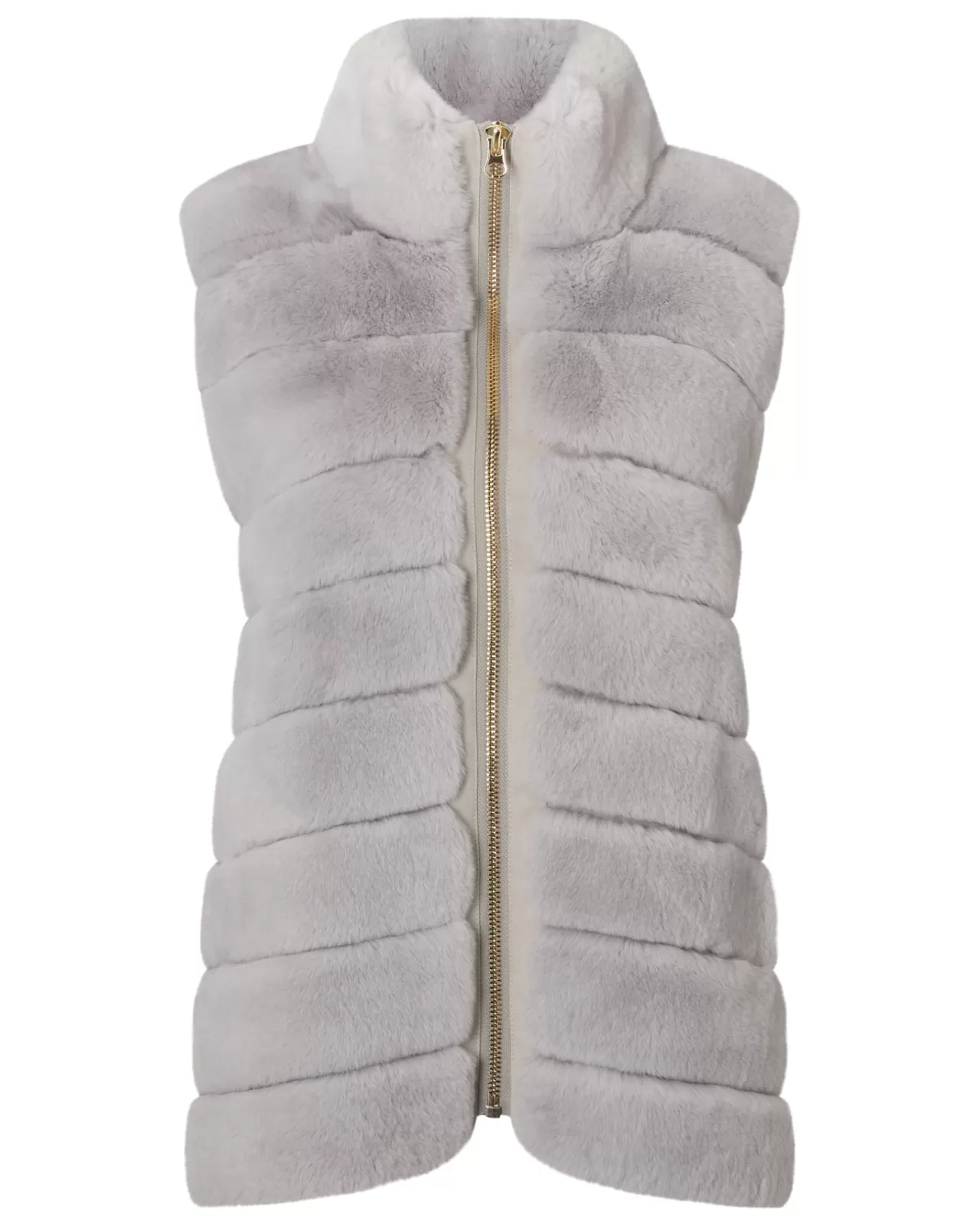 Women N.Peal Coats & Jackets | Women'S Rex Fur Ribbed Gilet