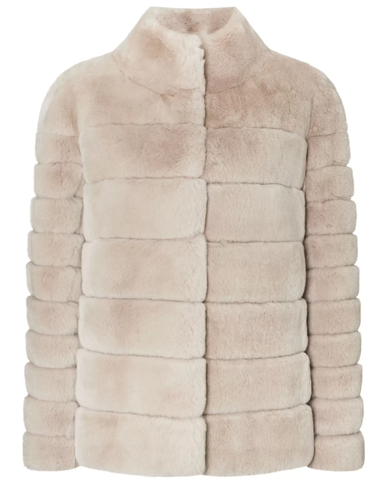 Women N.Peal Coats & Jackets | Women'S Rex Fur Ribbed Jacket