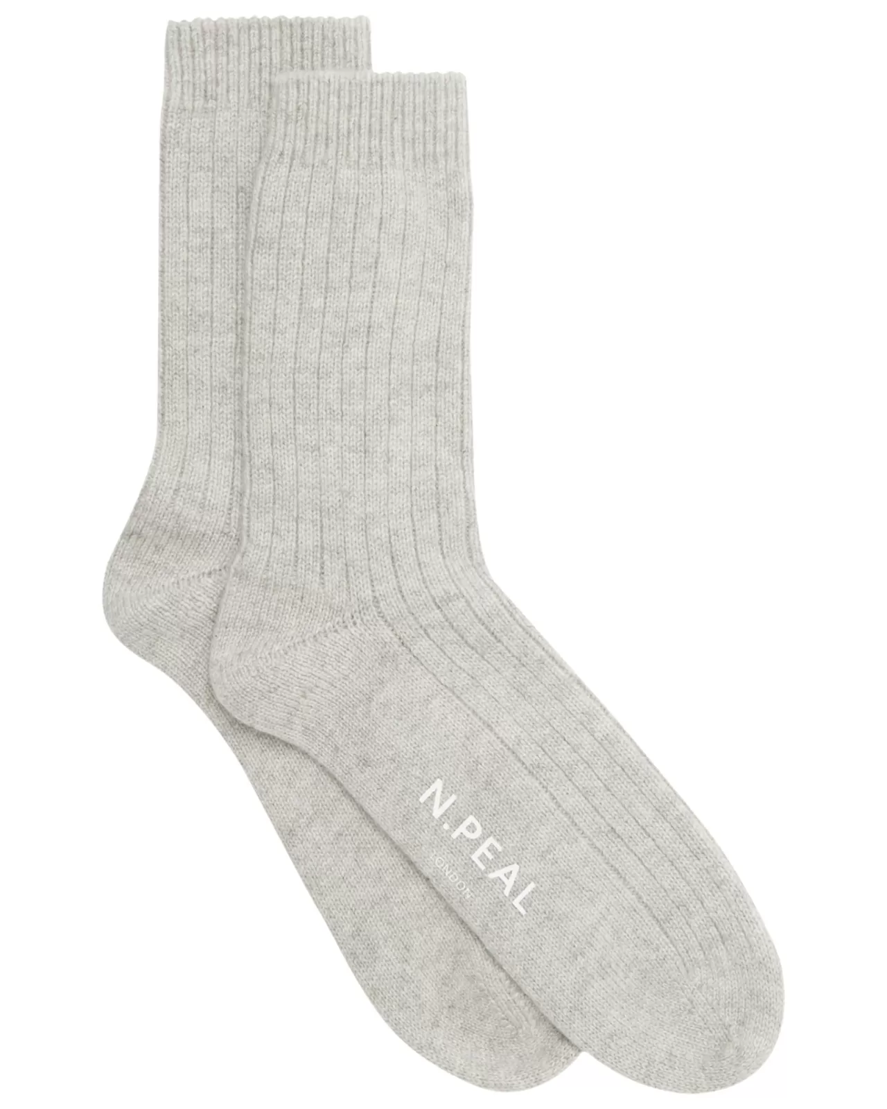 Women N.Peal Slippers & Socks | Women'S Rib Cashmere House Socks