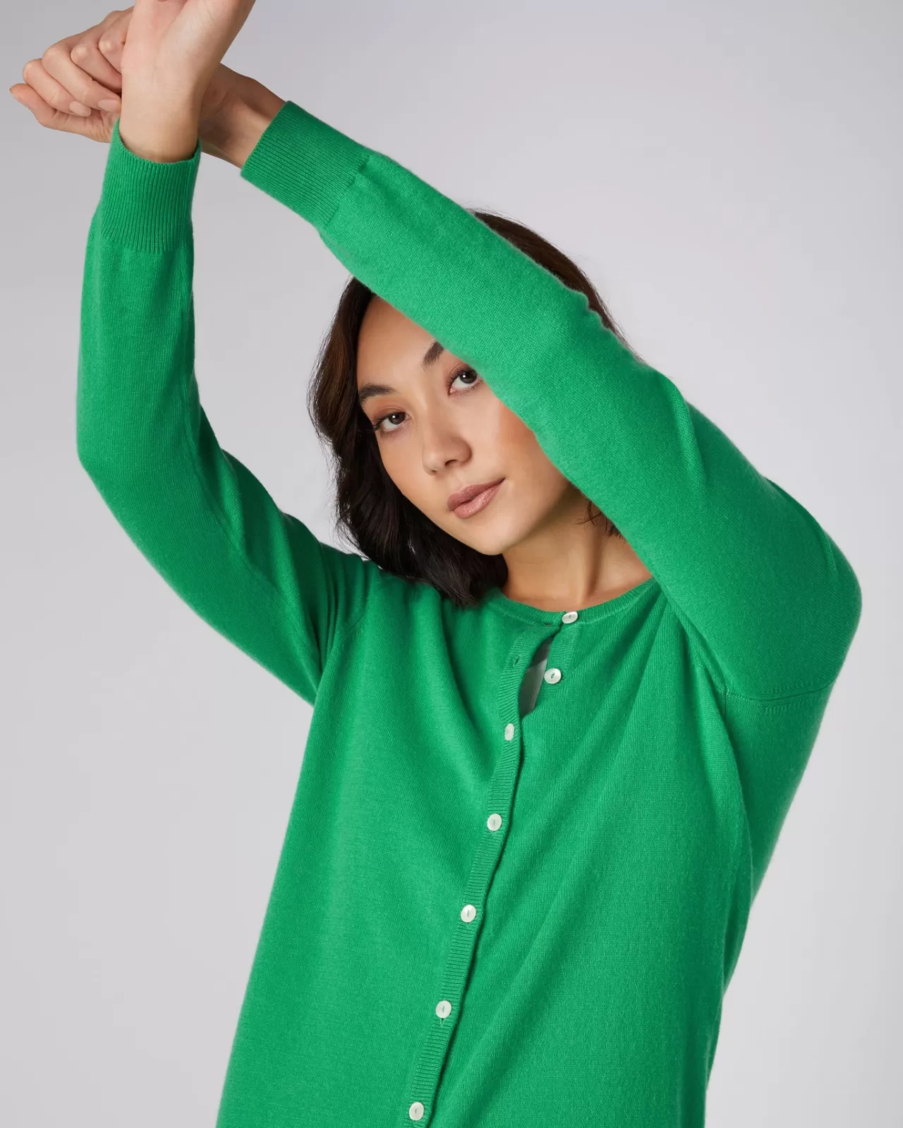 womens_round_neck_cashmere_cardigan_4-4.webp Women N.Peal Cardigans | Women'S Round Neck Cashmere Cardigan