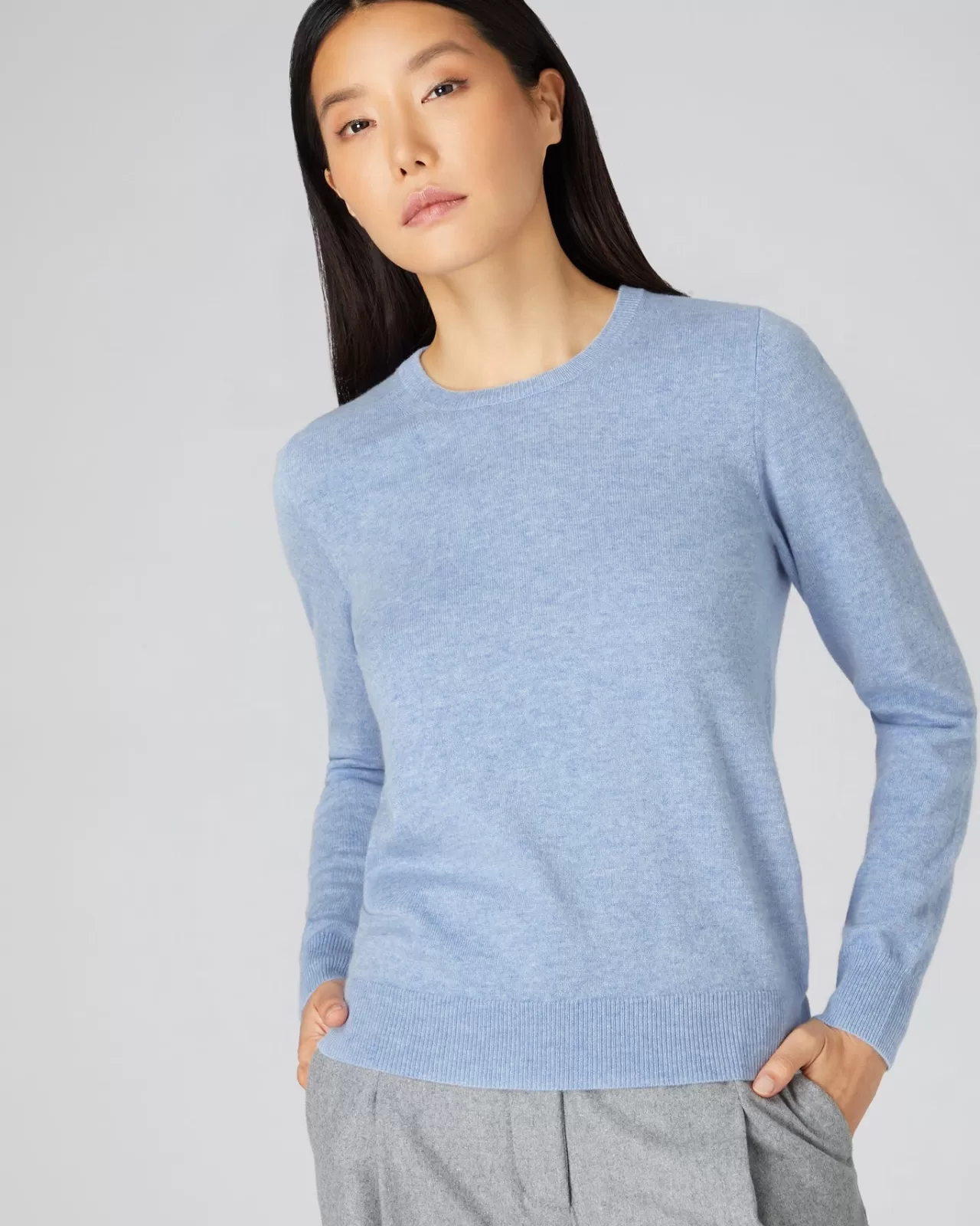 Women N.Peal Round Necks | Women'S Round Neck Cashmere Jumper