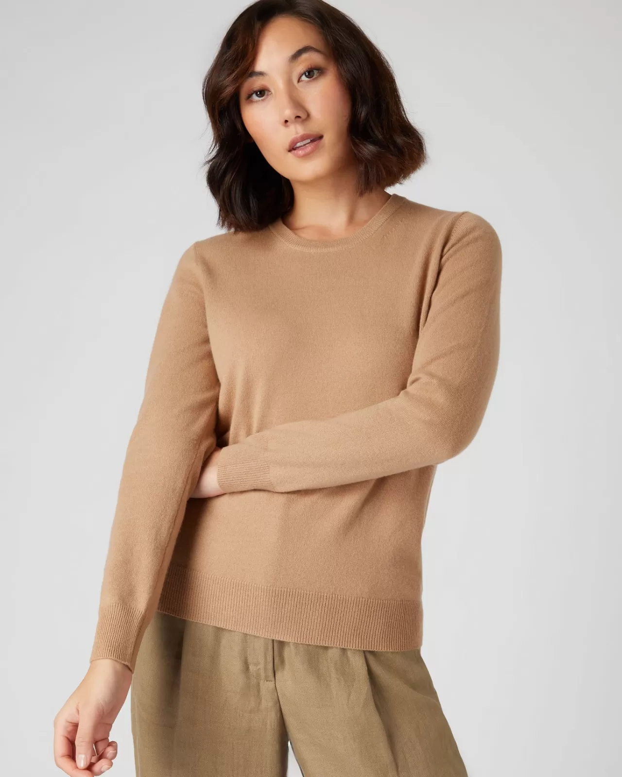 Women N.Peal Round Necks | Women'S Round Neck Cashmere Jumper