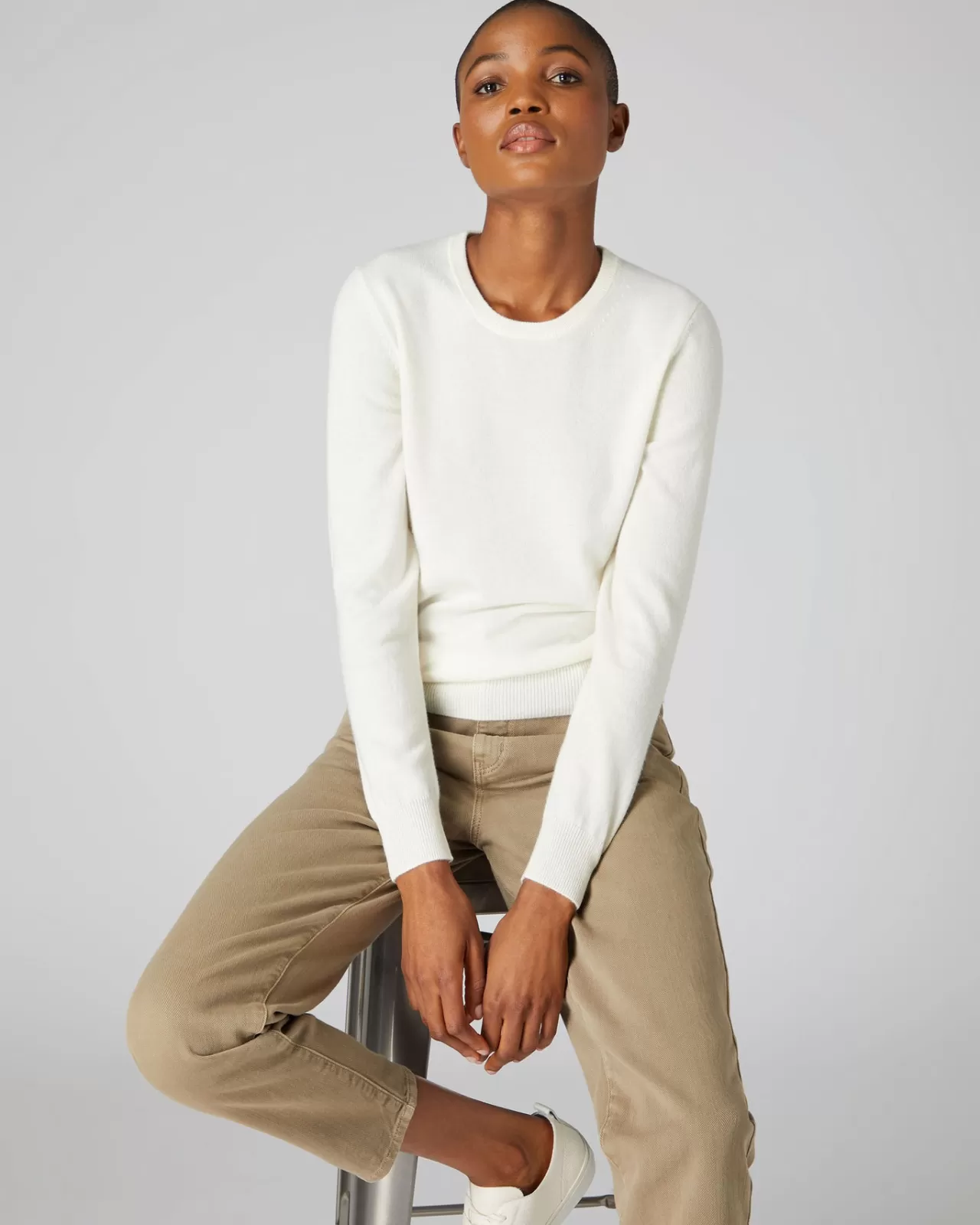 Women N.Peal Round Necks | Women'S Round Neck Cashmere Jumper