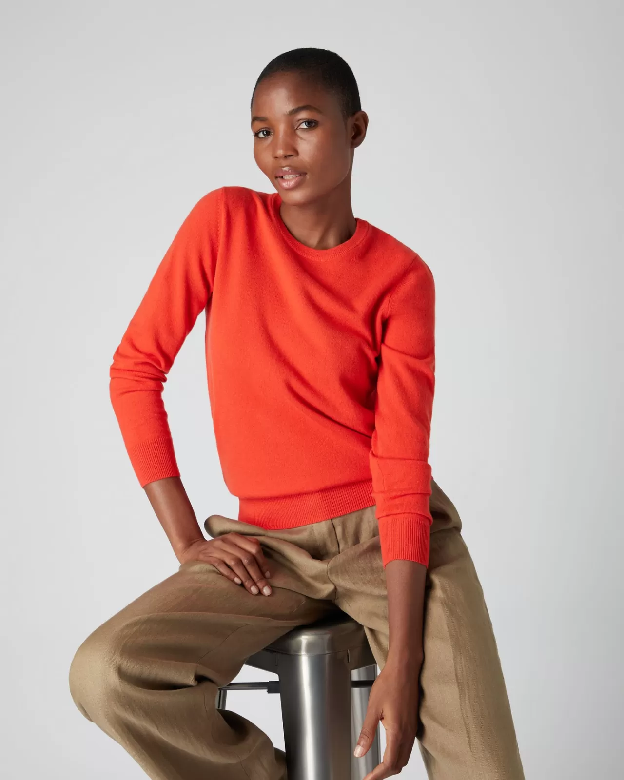 Women N.Peal Round Necks | Women'S Round Neck Cashmere Jumper